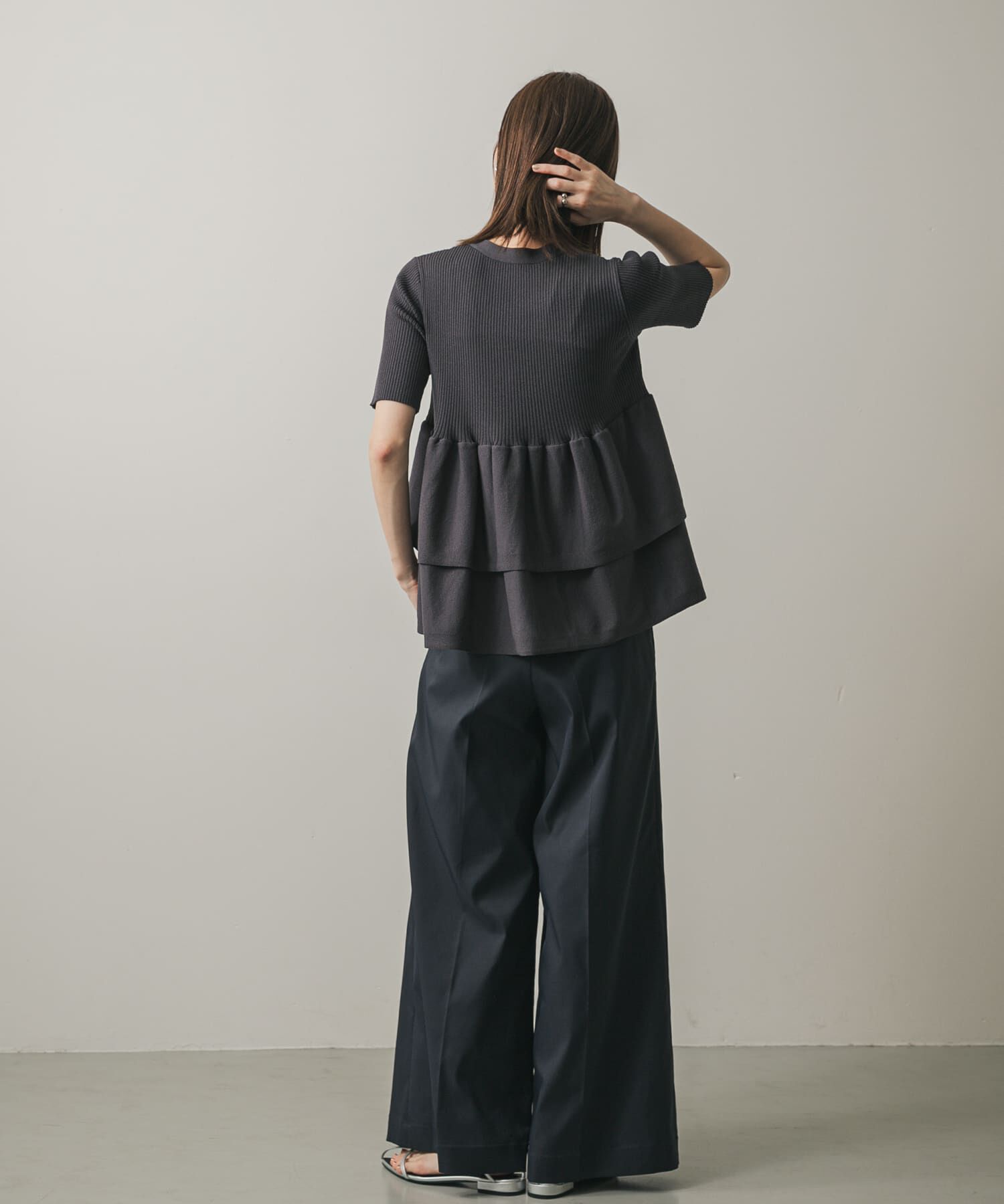 SENSE OF PLACE by URBAN RESEARCH「『WEB限定』ペプラムカーディガン(半袖)」|カーディガン|