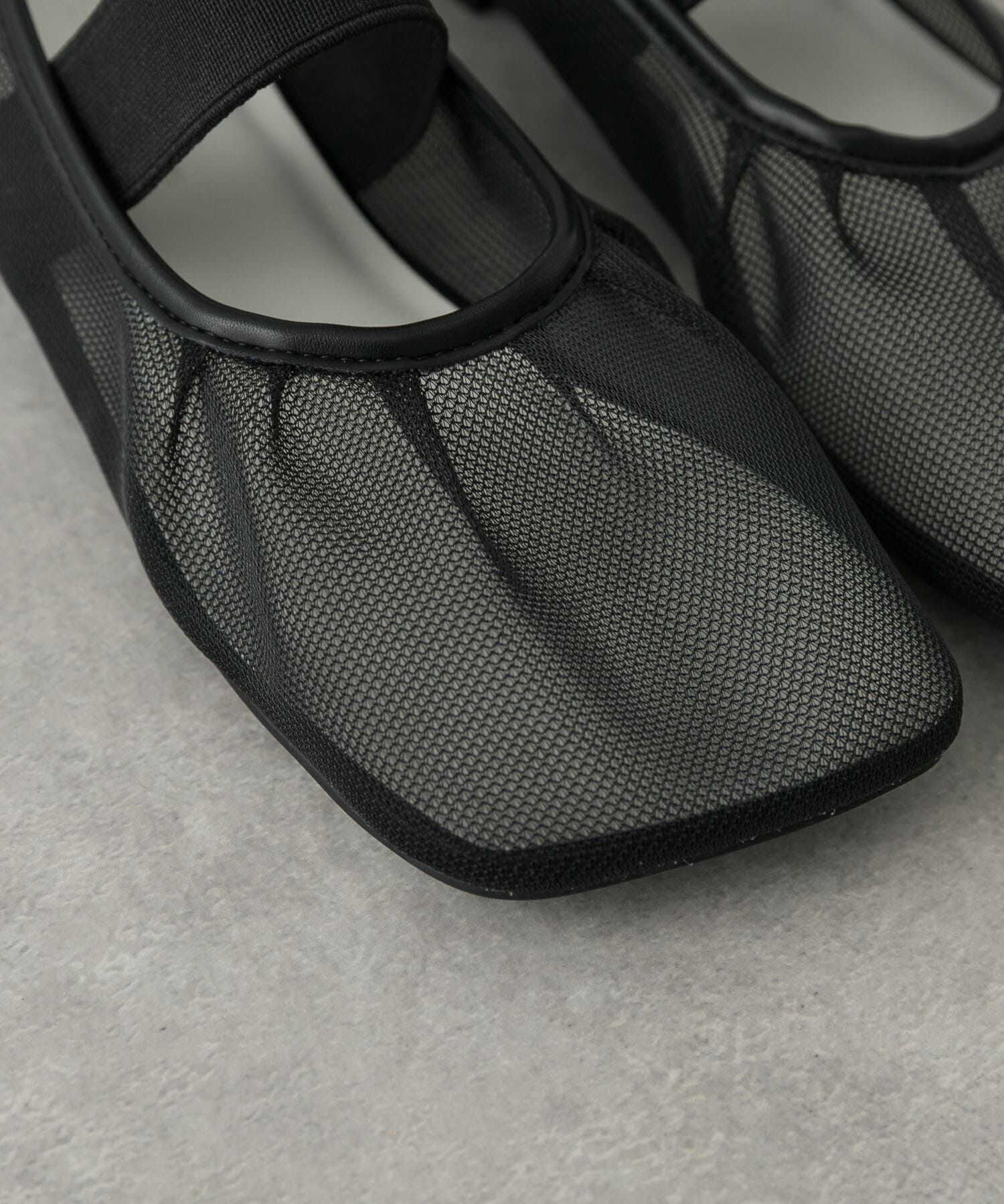 SENSE OF PLACE by URBAN RESEARCH「オブリークトゥメッシュフラットシューズ」|パンプス|