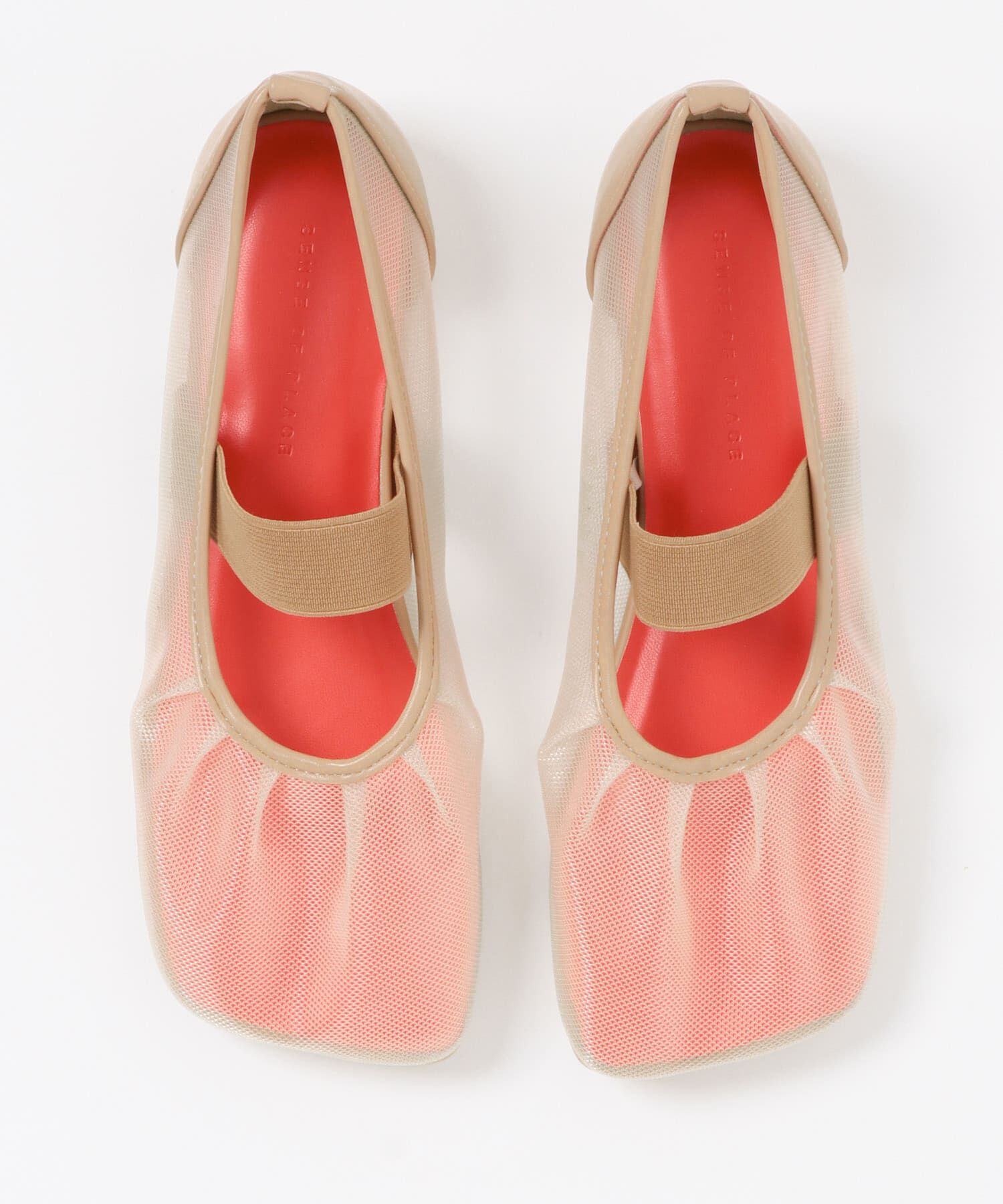 SENSE OF PLACE by URBAN RESEARCH「オブリークトゥメッシュフラットシューズ」|パンプス|