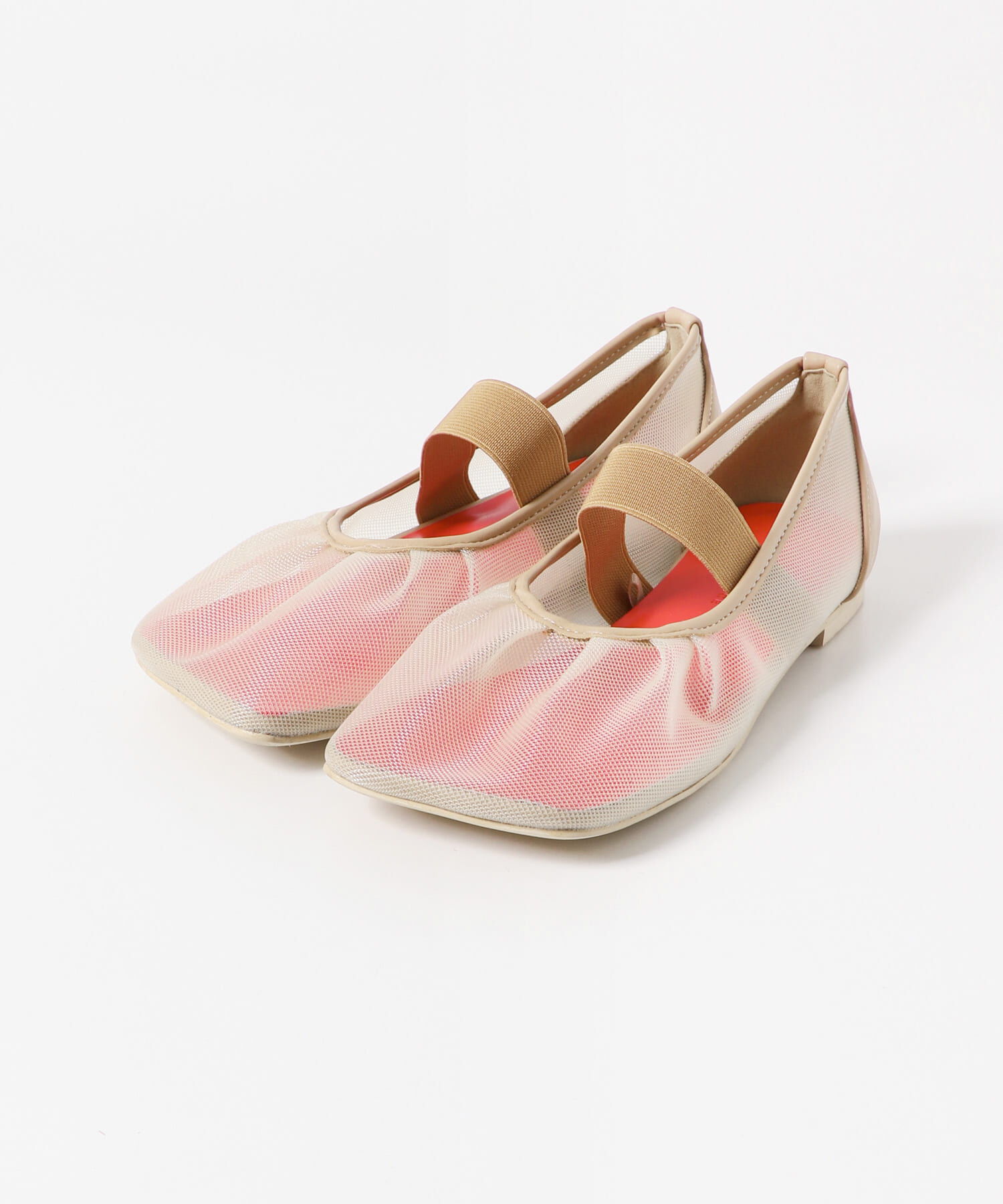 SENSE OF PLACE by URBAN RESEARCH「オブリークトゥメッシュフラットシューズ」|パンプス|