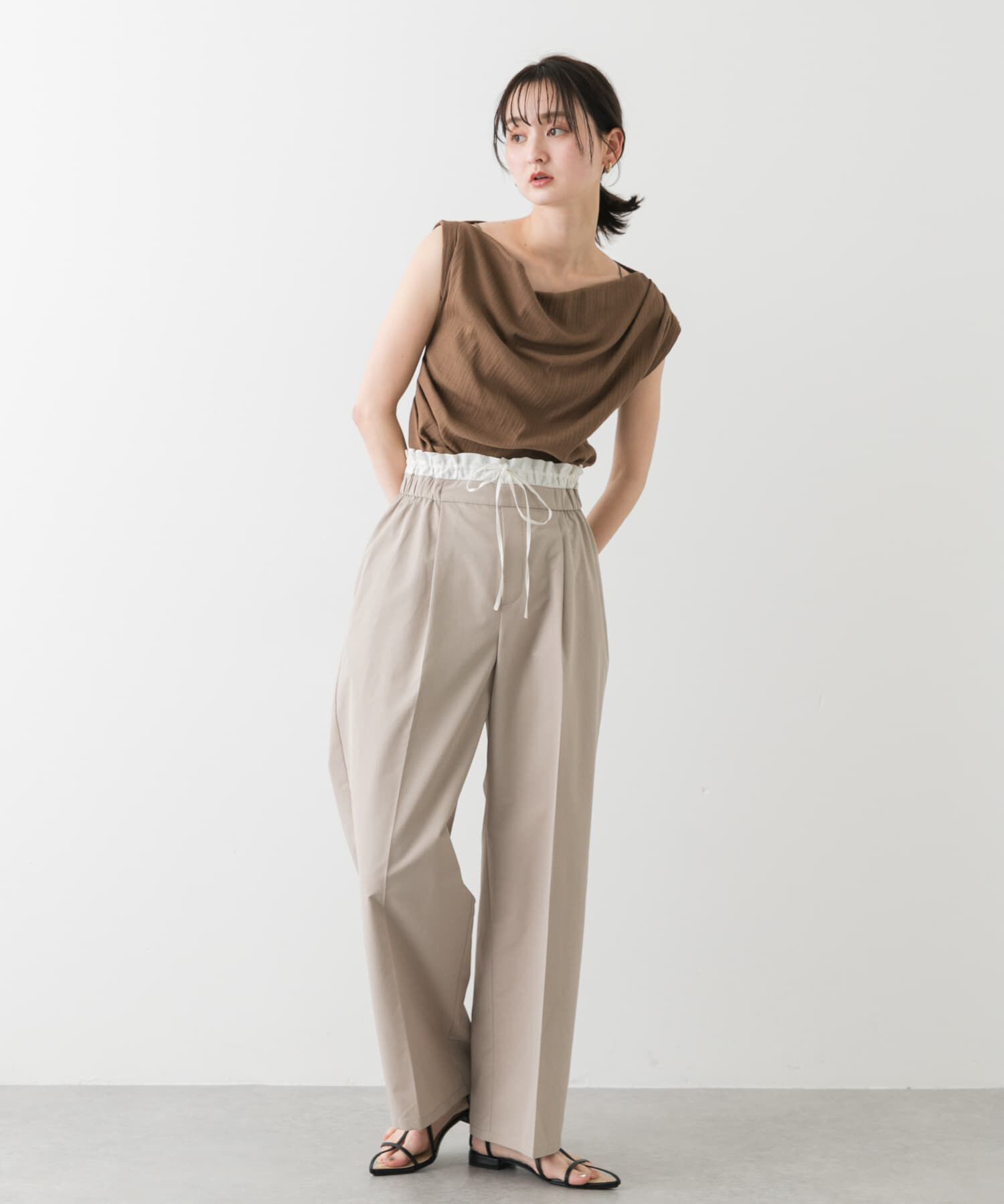 SENSE OF PLACE by URBAN RESEARCH「ポインテッドナローストラップサンダル」|サンダル|