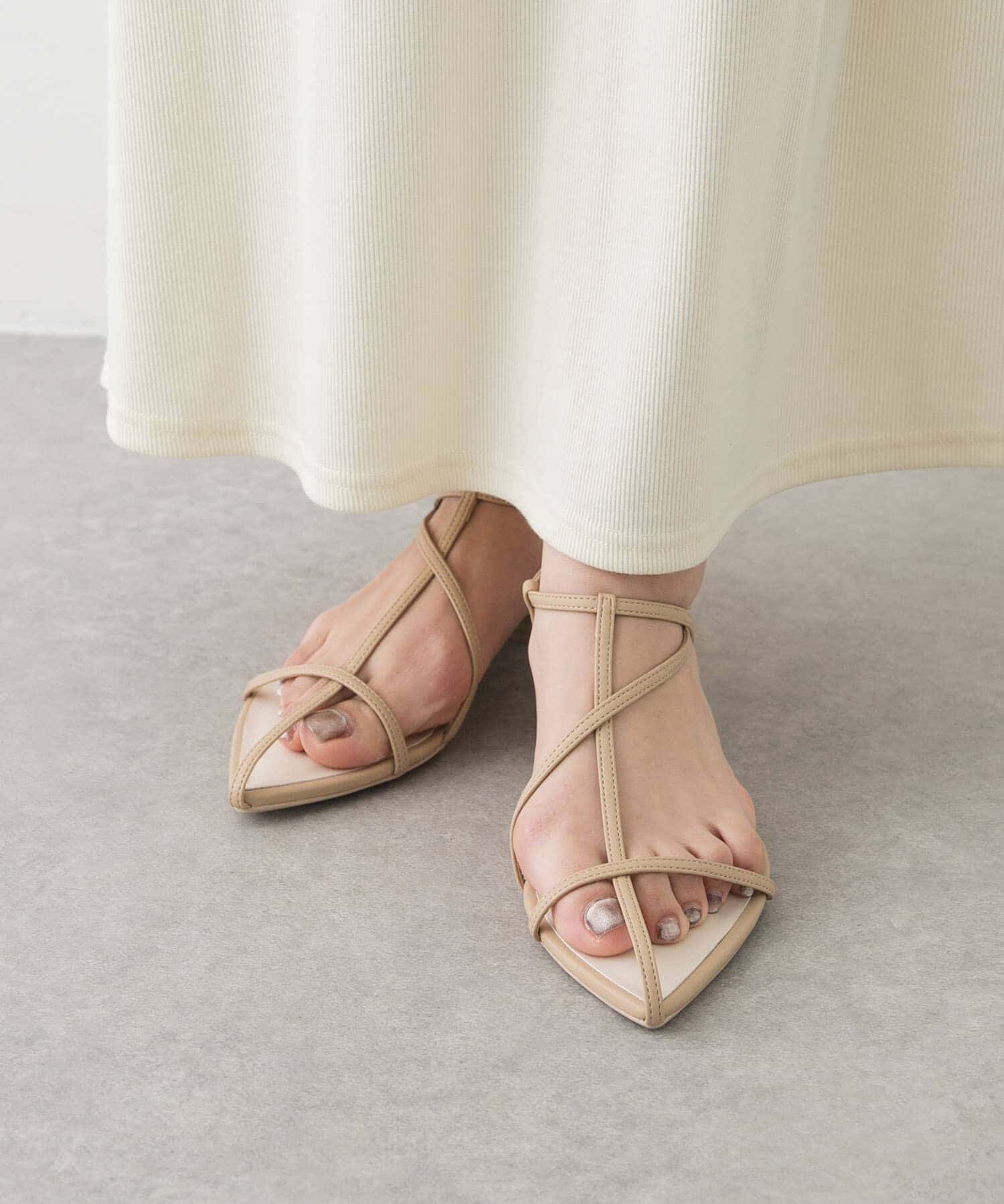 SENSE OF PLACE by URBAN RESEARCH「ポインテッドナローストラップサンダル」|サンダル|