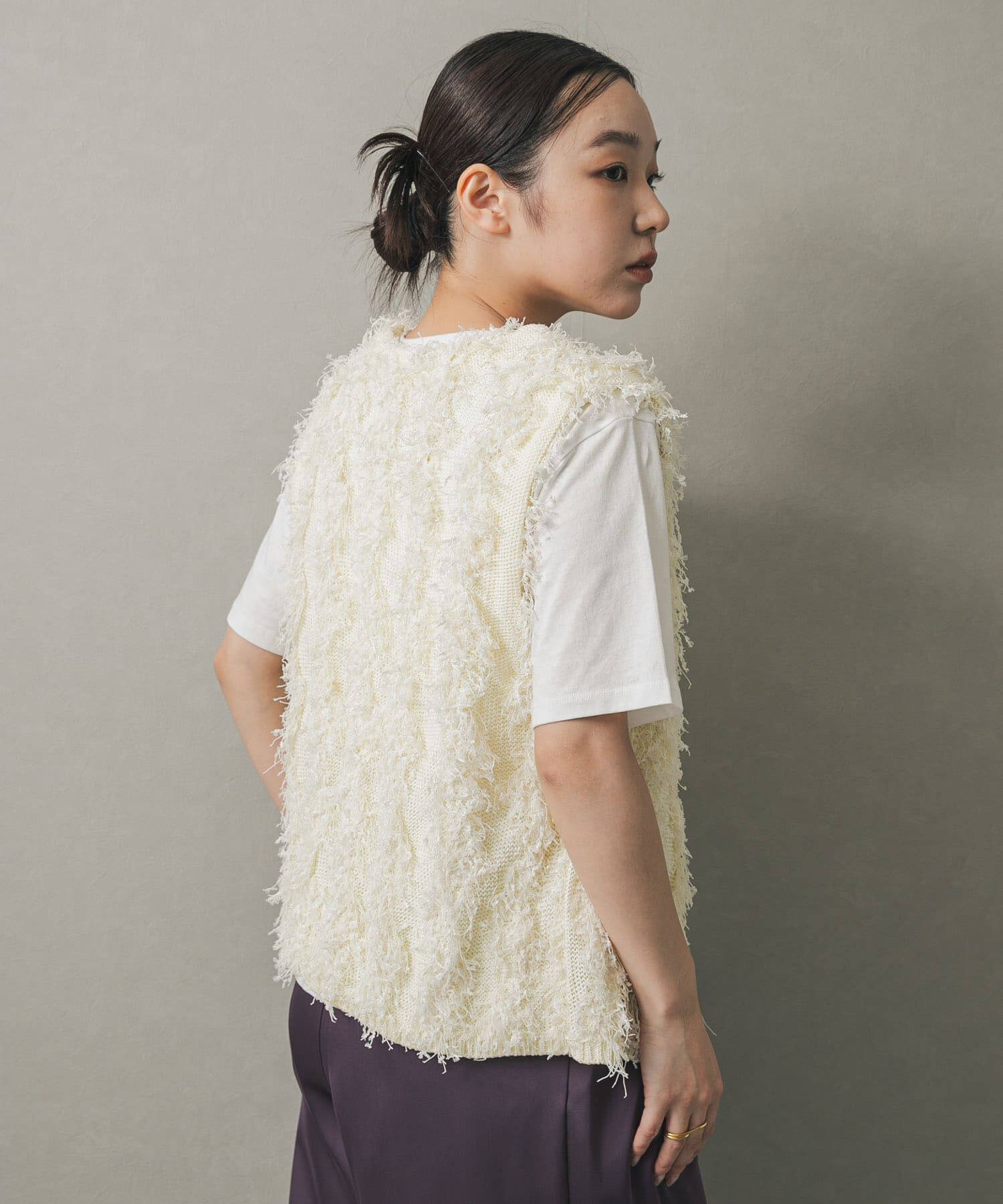 SENSE OF PLACE by URBAN RESEARCH「コードチュールフリンジベスト」|ベスト・ジレ|