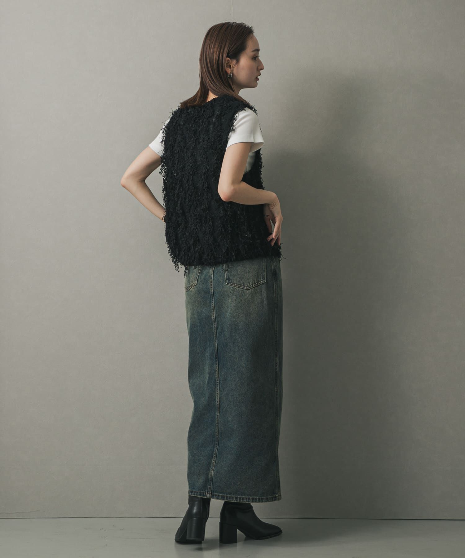 SENSE OF PLACE by URBAN RESEARCH「コードチュールフリンジベスト」|ベスト・ジレ|