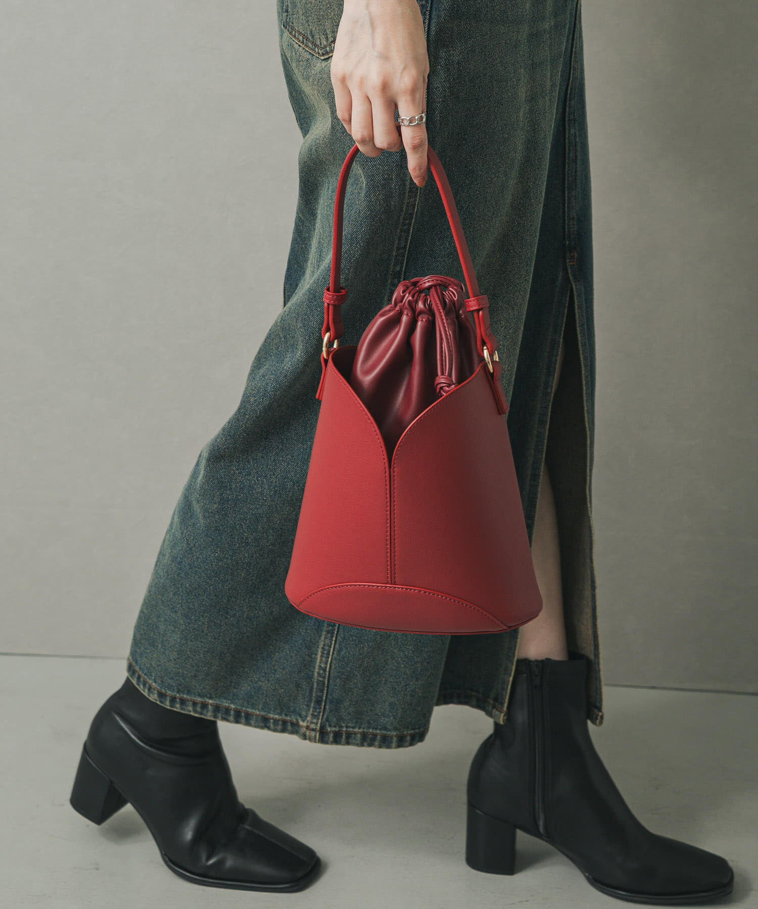 SENSE OF PLACE by URBAN RESEARCH「パネルキンチャクバッグ」|ハンドバッグ|