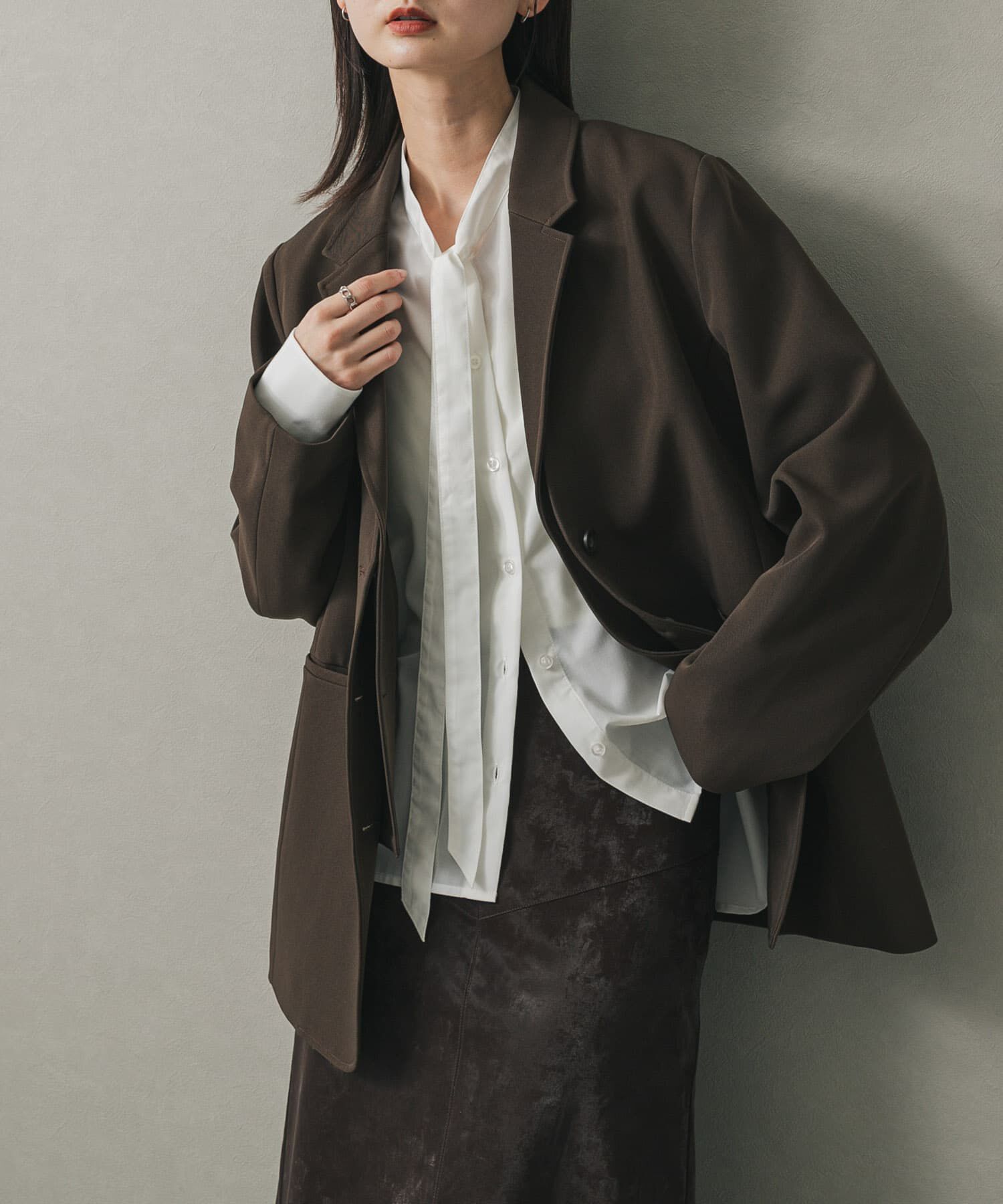 SENSE OF PLACE by URBAN RESEARCH「ボウタイブラウス」|シャツ・ブラウス|オフホワイト