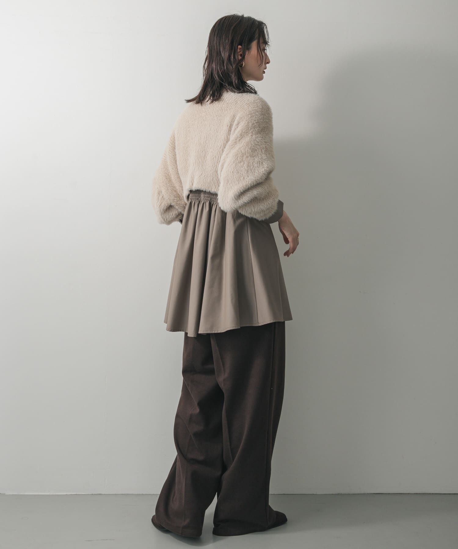 SENSE OF PLACE by URBAN RESEARCH「『一部WEB限定カラー』ラメシャギークロップドカーディガン」|カーディガン|