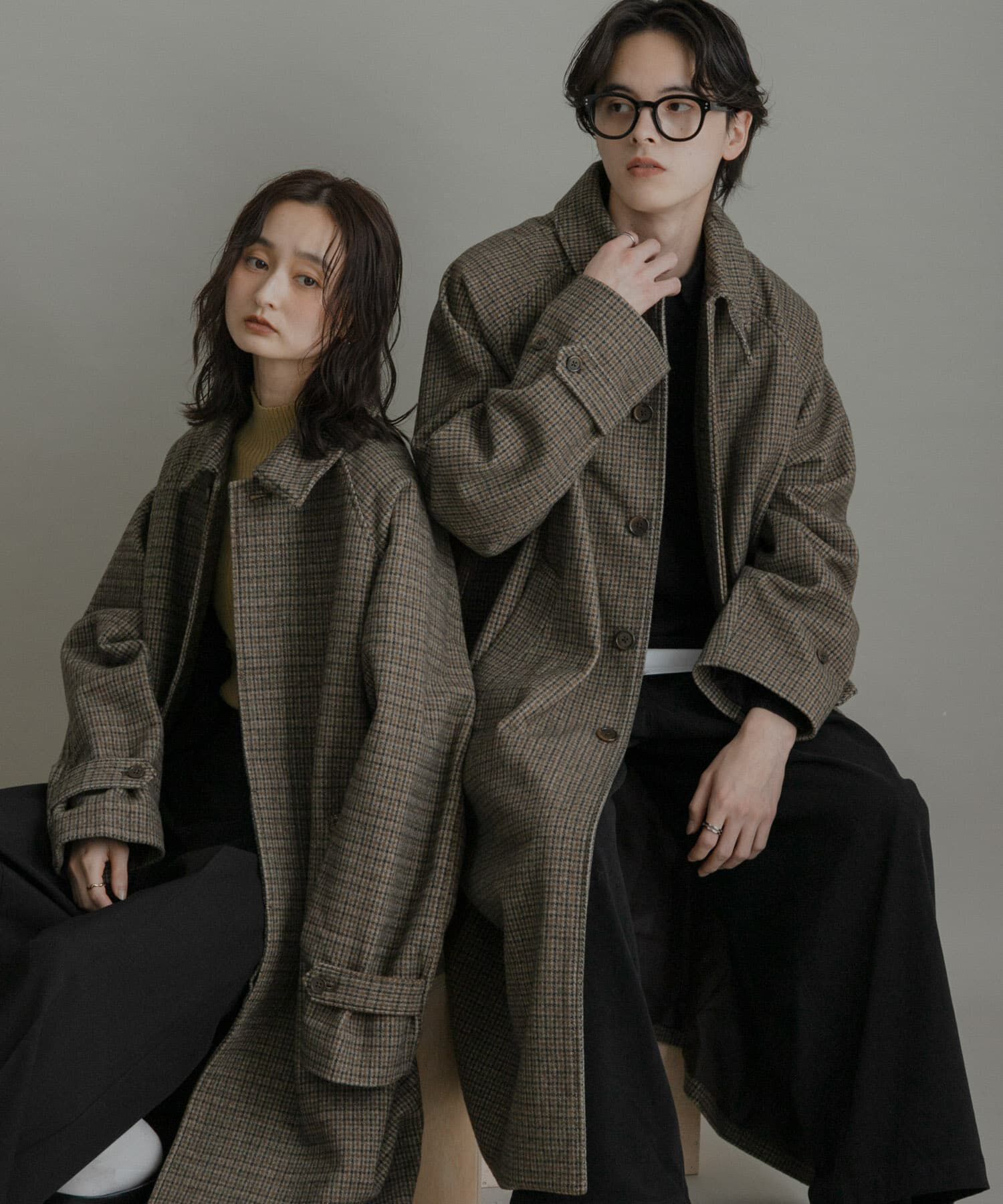 SENSE OF PLACE by URBAN RESEARCH「『ユニセックス』バルマカーンルーズコート」|ノーカラーコート|