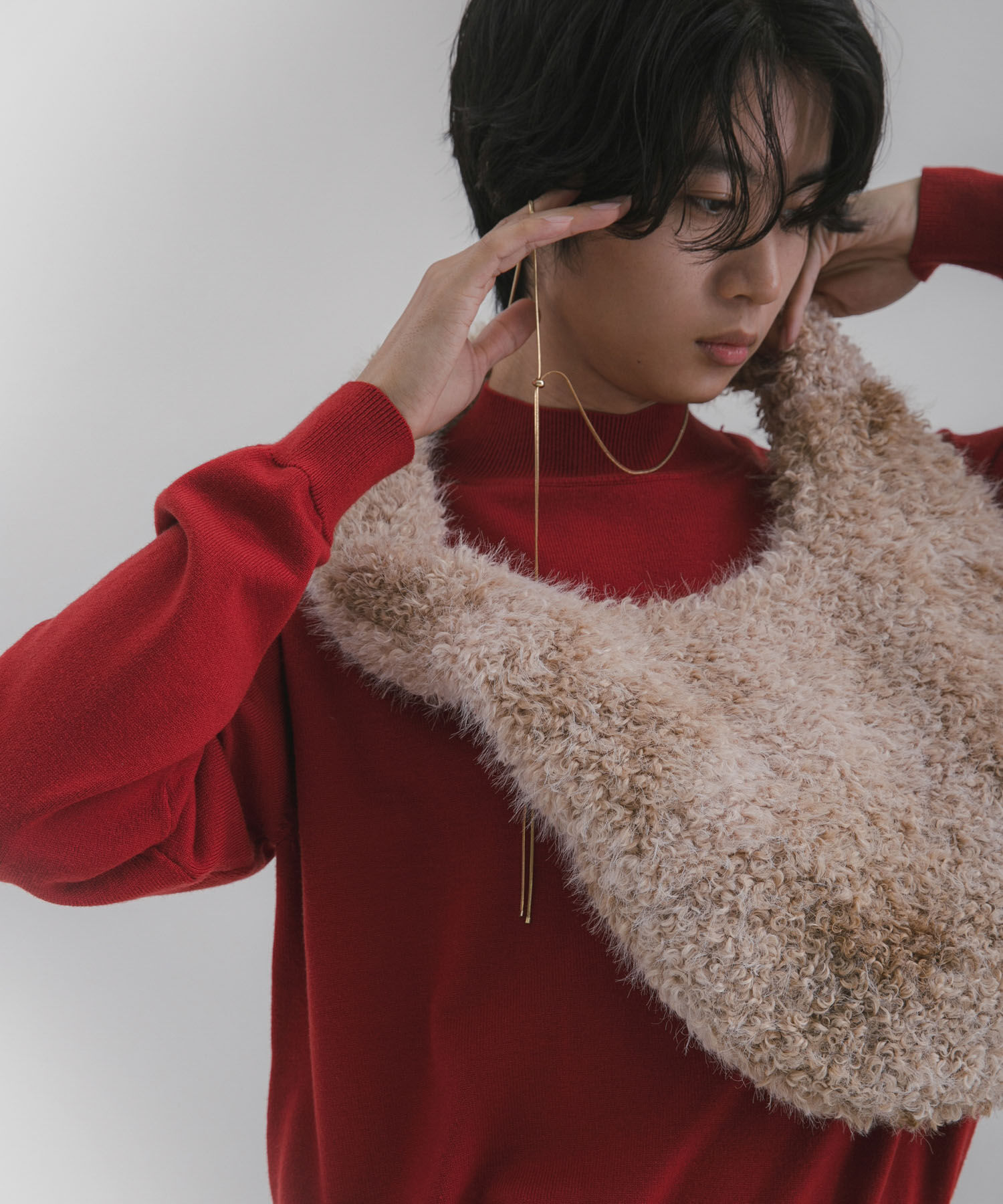 SENSE OF PLACE by URBAN RESEARCH「『一部WEB限定カラー』『洗濯可/毛玉防止』ストレッチモックネックニット」|ニット・セーター|