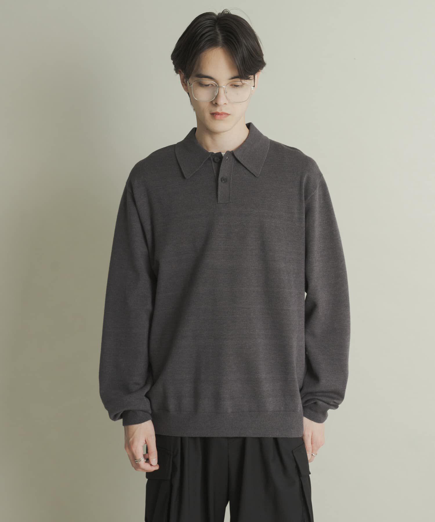 SENSE OF PLACE by URBAN RESEARCH「『一部WEB限定カラー』『洗濯可/毛玉防止』ストレッチニットポロシャツ」|ニット・セーター|