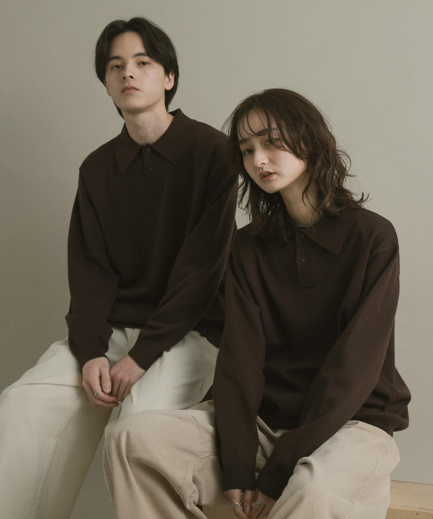 SENSE OF PLACE by URBAN RESEARCH「『一部WEB限定カラー』『洗濯可/毛玉防止』ストレッチニットポロシャツ」|ニット・セーター|