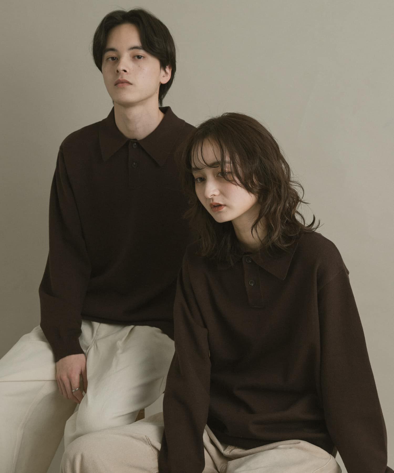 SENSE OF PLACE by URBAN RESEARCH「『一部WEB限定カラー』『洗濯可/毛玉防止』ストレッチニットポロシャツ」|ニット・セーター|