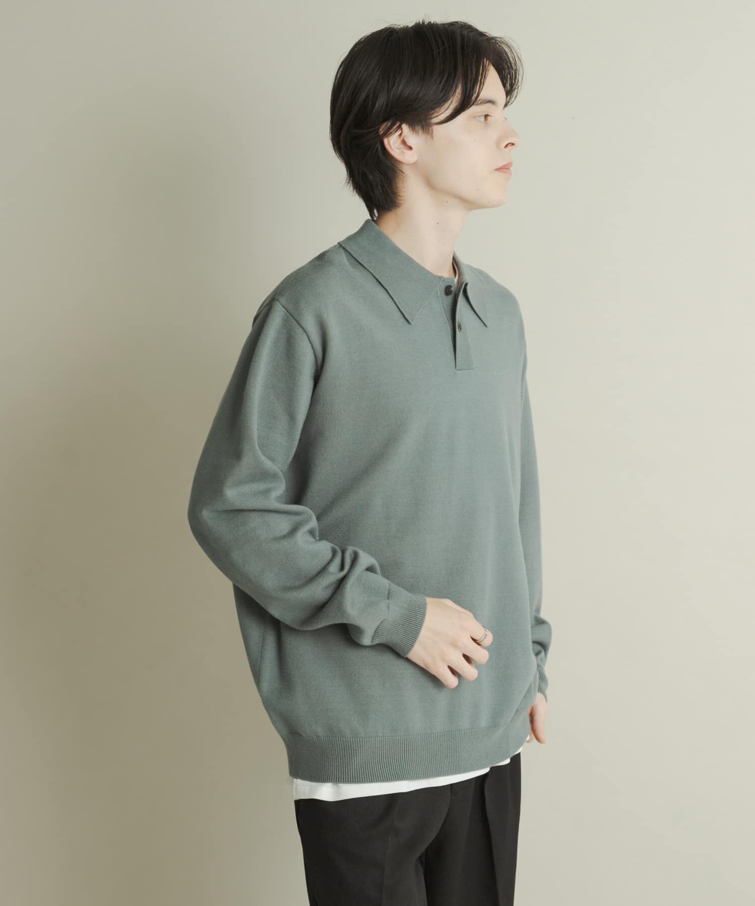 SENSE OF PLACE by URBAN RESEARCH「『一部WEB限定カラー』『洗濯可/毛玉防止』ストレッチニットポロシャツ」|ニット・セーター|