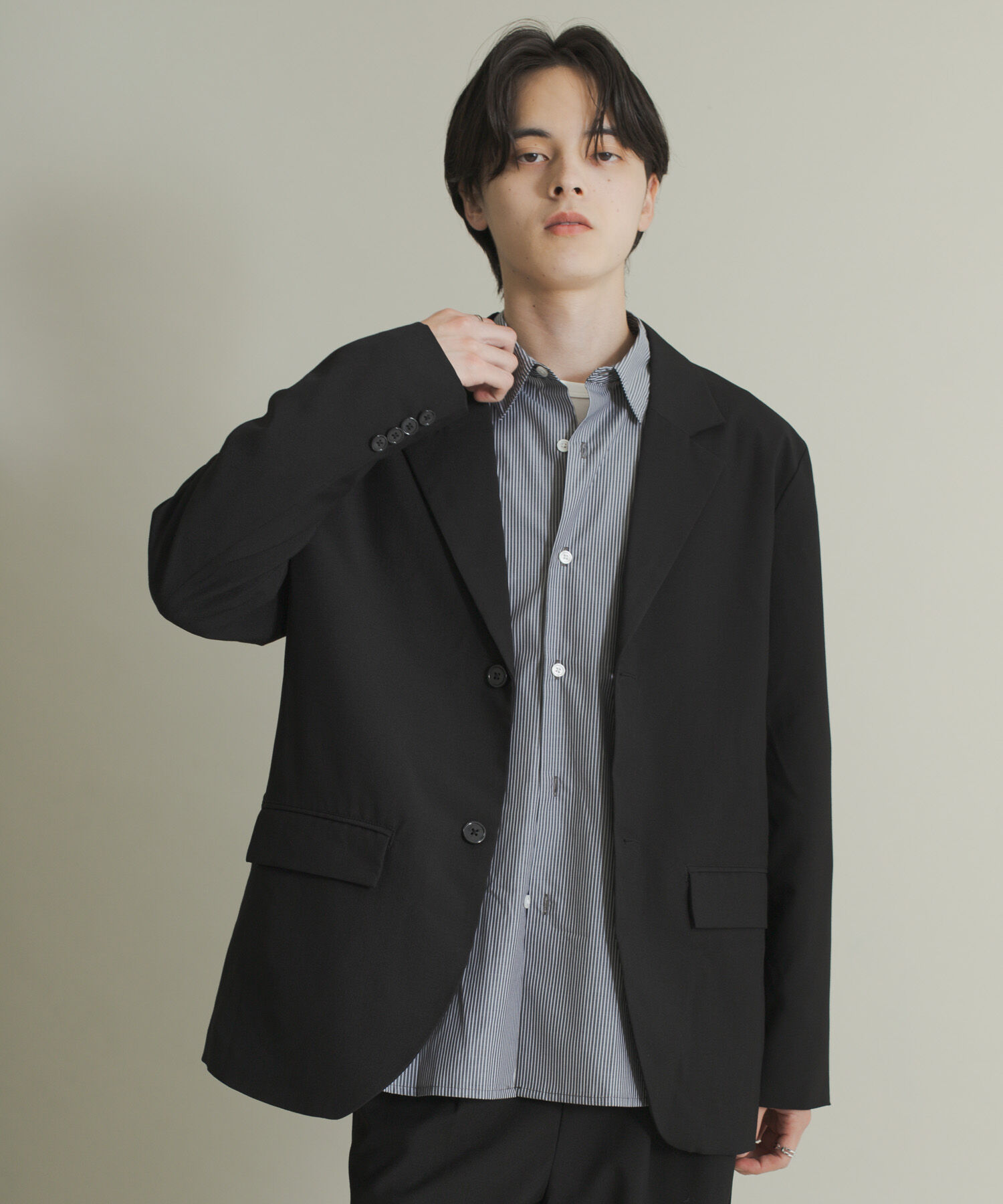 SENSE OF PLACE by URBAN RESEARCH「コンフォートテーラードジャケット」|その他|ブラック