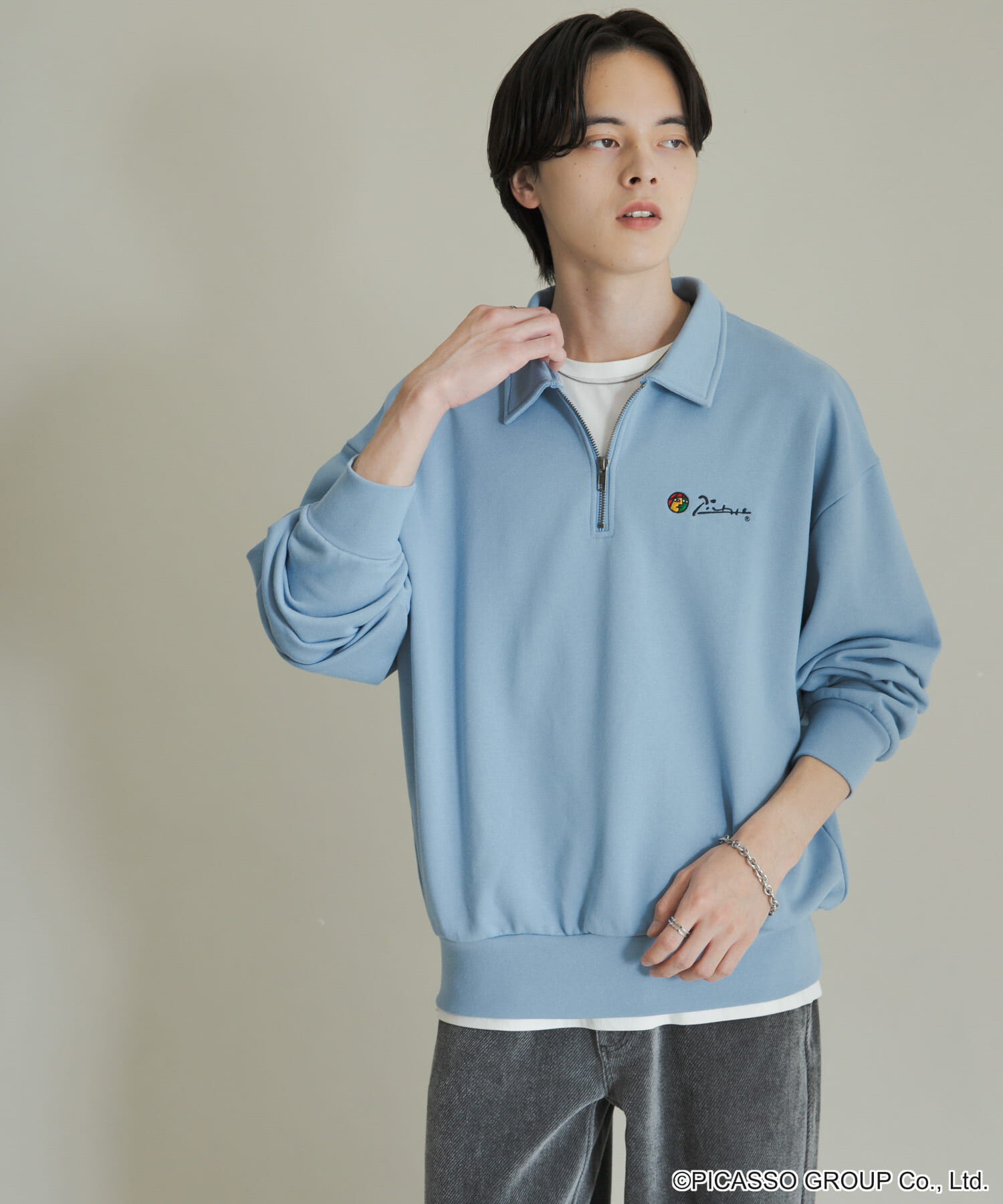 SENSE OF PLACE by URBAN RESEARCH「PICASSO ハーフジップスウェット」|スウェット・ジャージ|