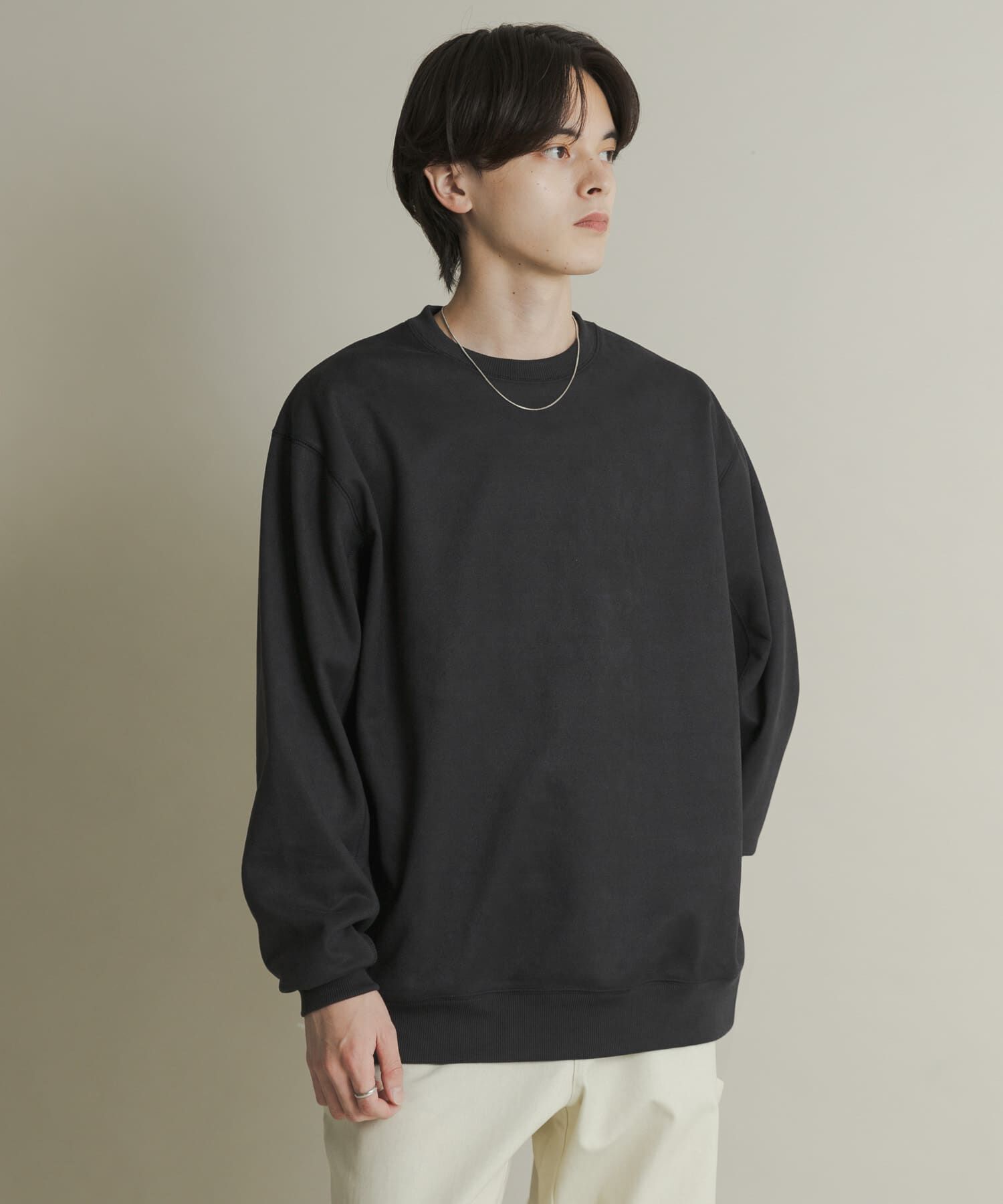 SENSE OF PLACE by URBAN RESEARCH「フェイクスエードクルーネックスウェット」|スウェット・ジャージ|