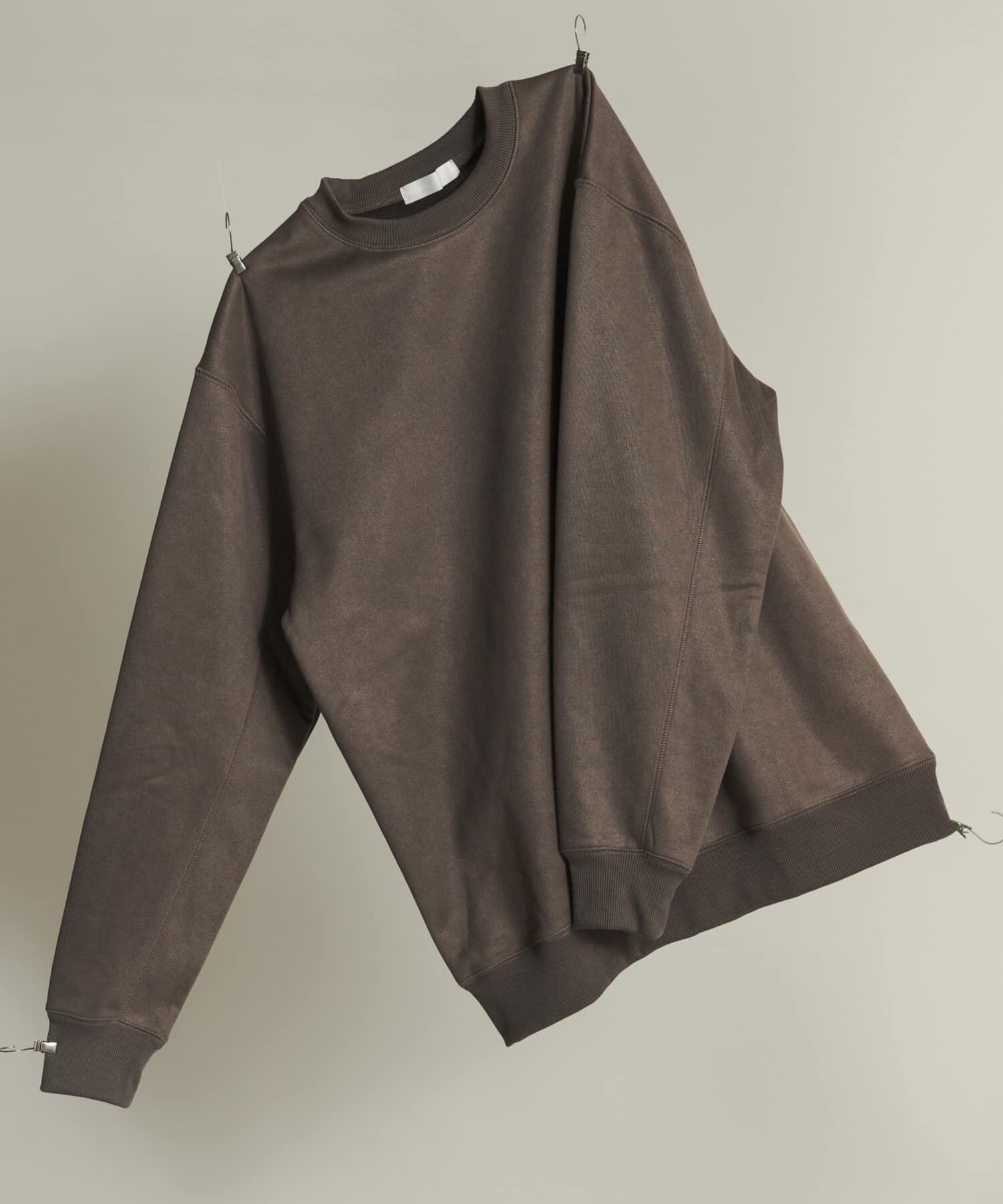 SENSE OF PLACE by URBAN RESEARCH「フェイクスエードクルーネックスウェット」|スウェット・ジャージ|ダークブラウン