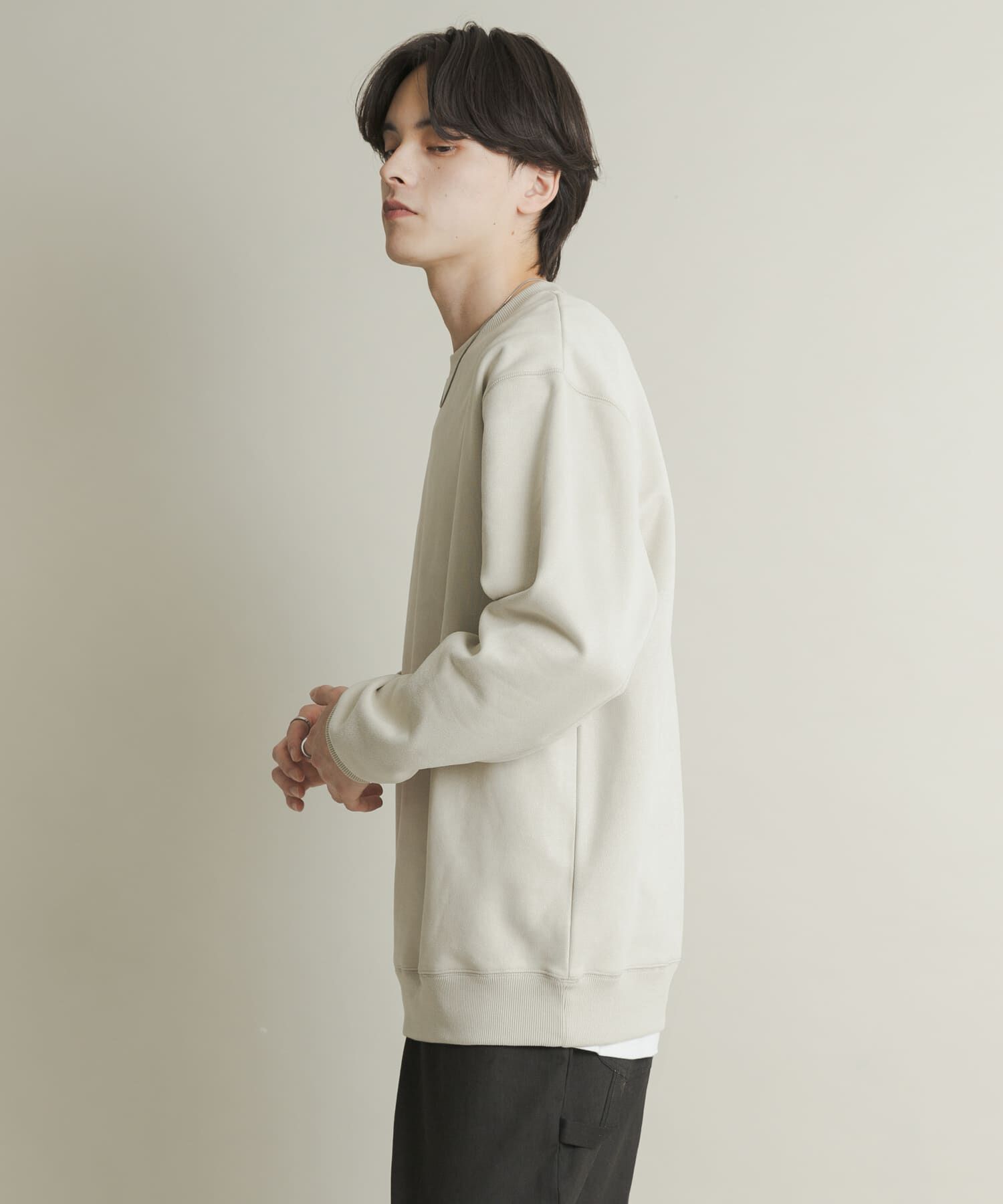 SENSE OF PLACE by URBAN RESEARCH「フェイクスエードクルーネックスウェット」|スウェット・ジャージ|