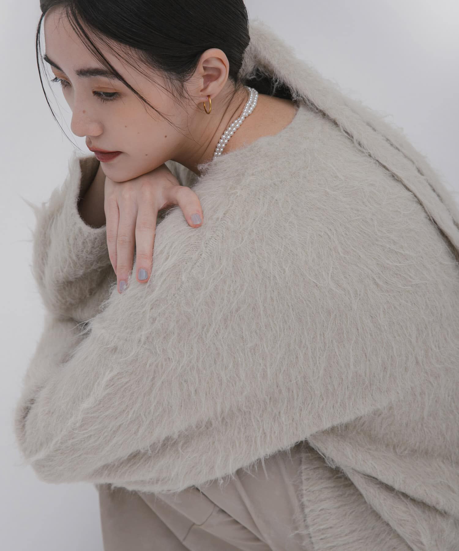 SENSE OF PLACE by URBAN RESEARCH「タイツキシャギーカーディガン」|カーディガン|