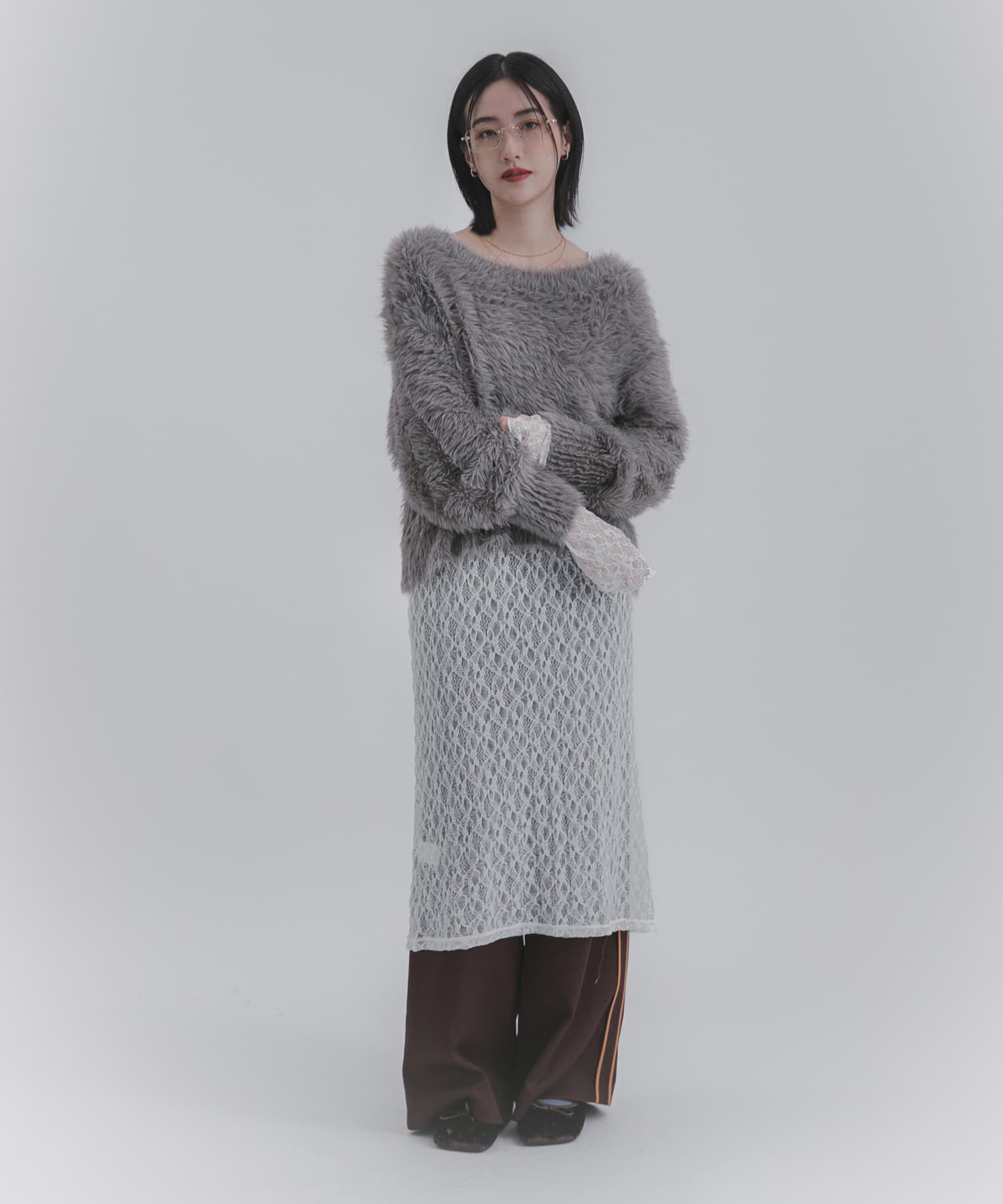 SENSE OF PLACE by URBAN RESEARCH「ミックスシャギーセーター」|ニット・セーター|