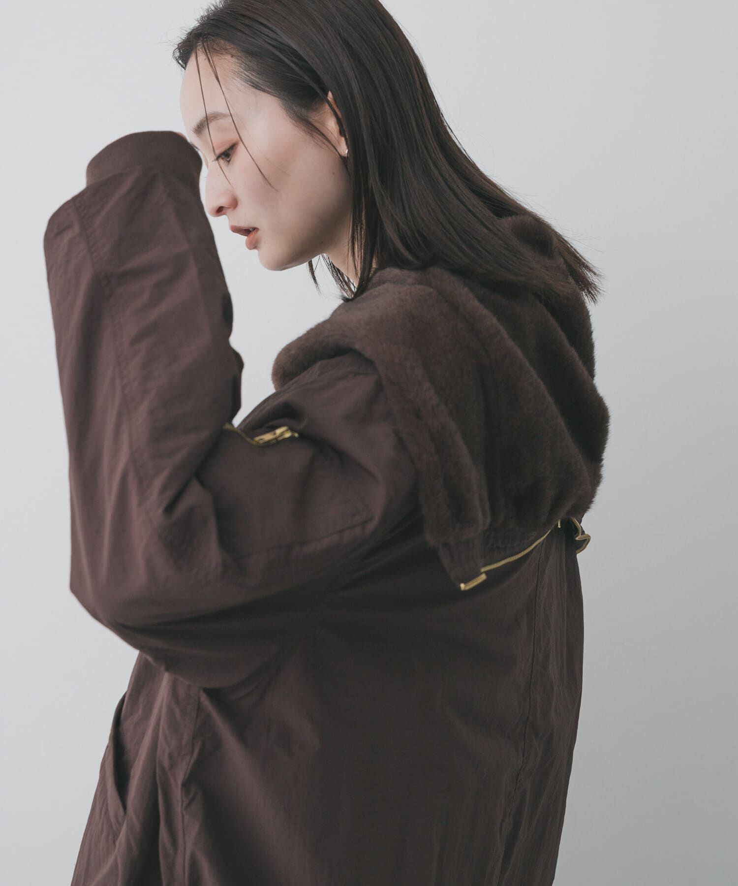 SENSE OF PLACE by URBAN RESEARCH「ファーエリバルーンブルゾン」|ブルゾン・スタジャン|