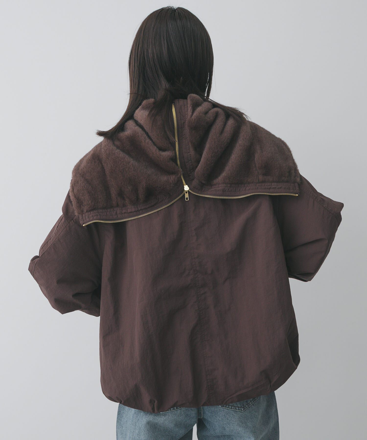 SENSE OF PLACE by URBAN RESEARCH「ファーエリバルーンブルゾン」|ブルゾン・スタジャン|