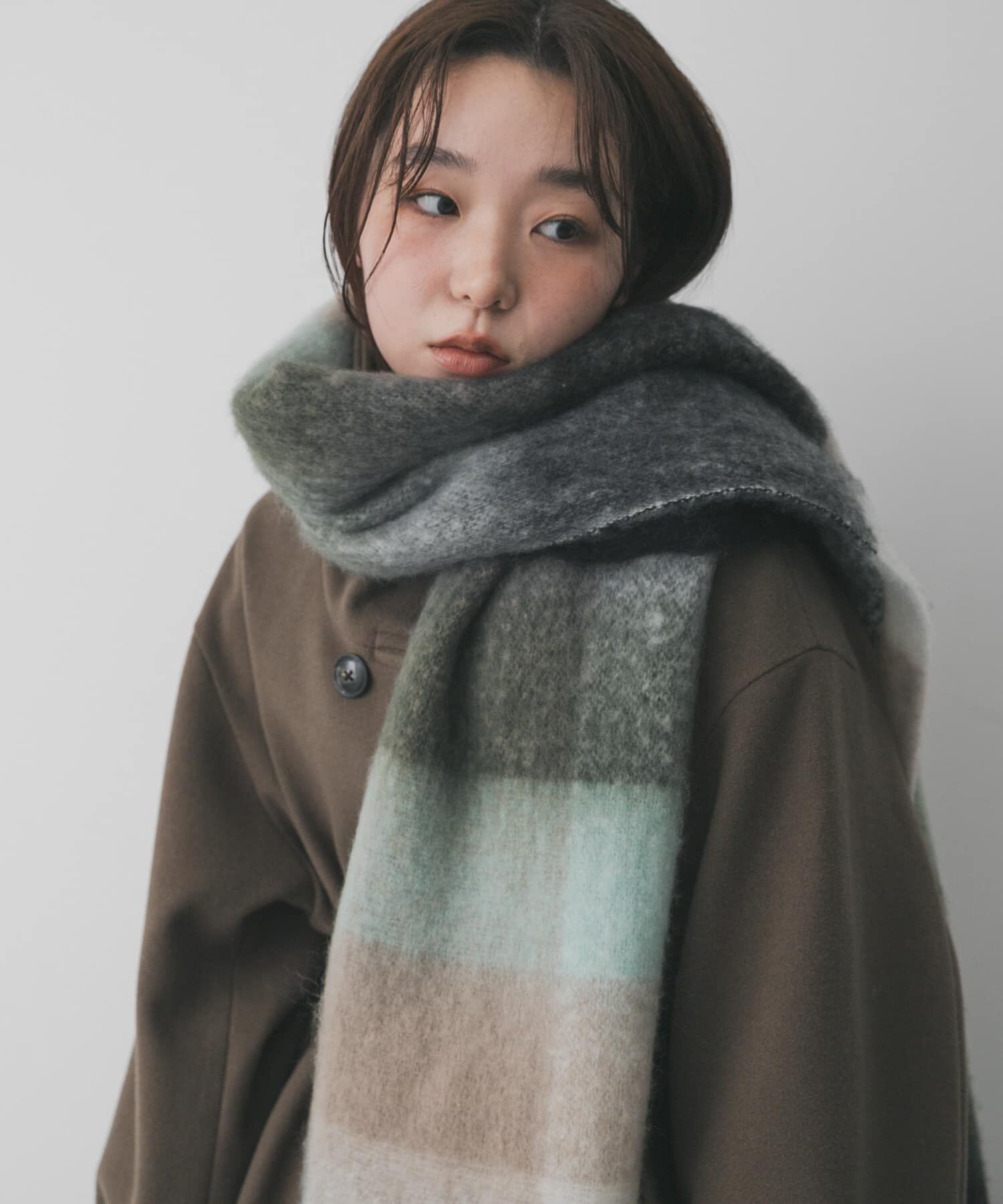 SENSE OF PLACE by URBAN RESEARCH「ボリュームチェックストール」|マフラー|