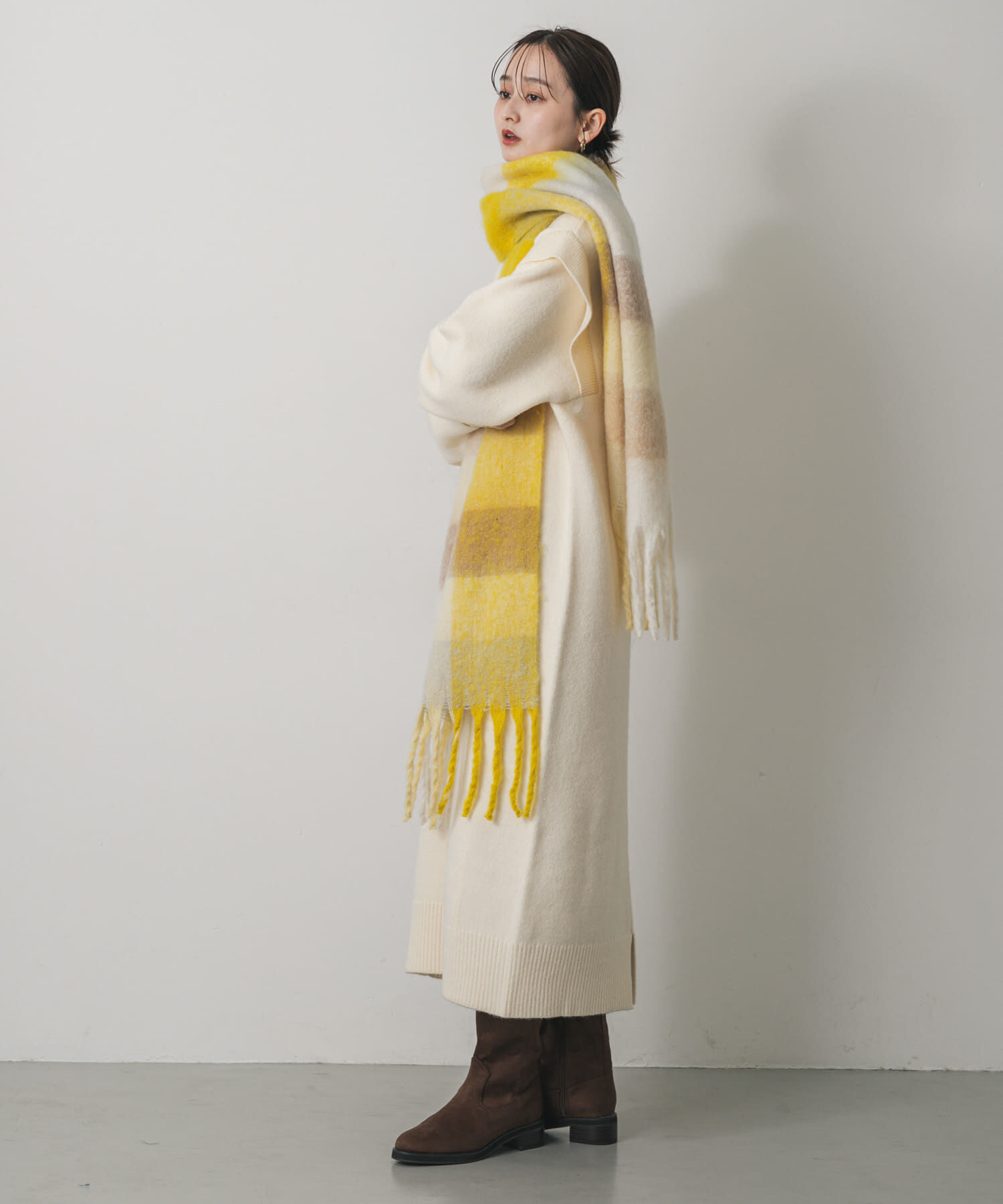 SENSE OF PLACE by URBAN RESEARCH「ボリュームチェックストール」|マフラー|