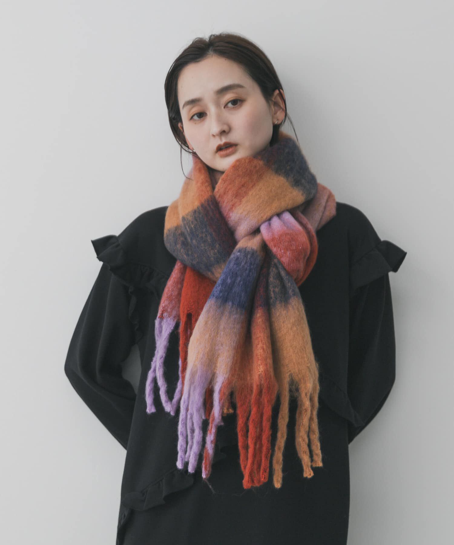 SENSE OF PLACE by URBAN RESEARCH「ボリュームチェックストール」|マフラー|