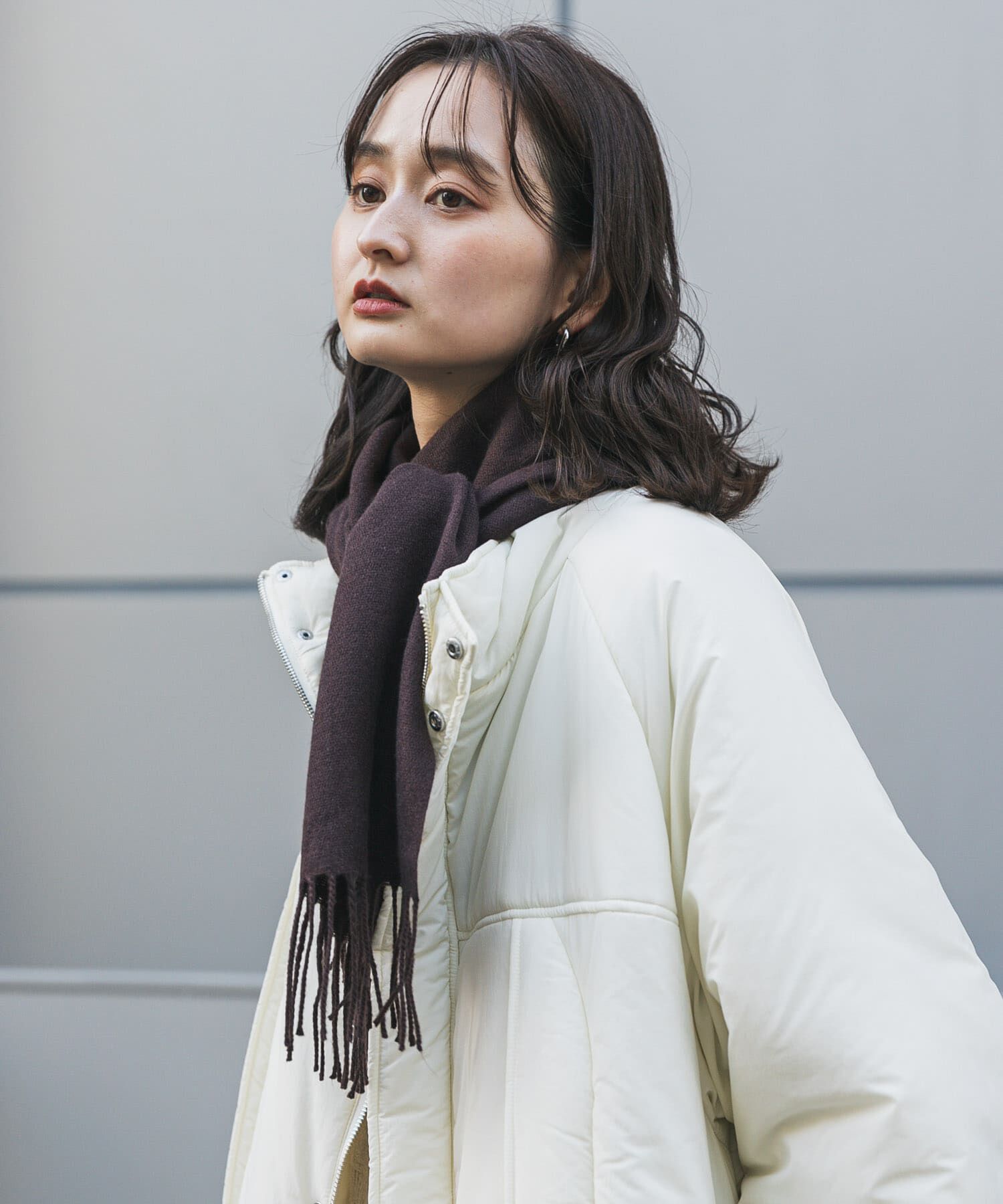 SENSE OF PLACE by URBAN RESEARCH「フリンジストール」|マフラー|