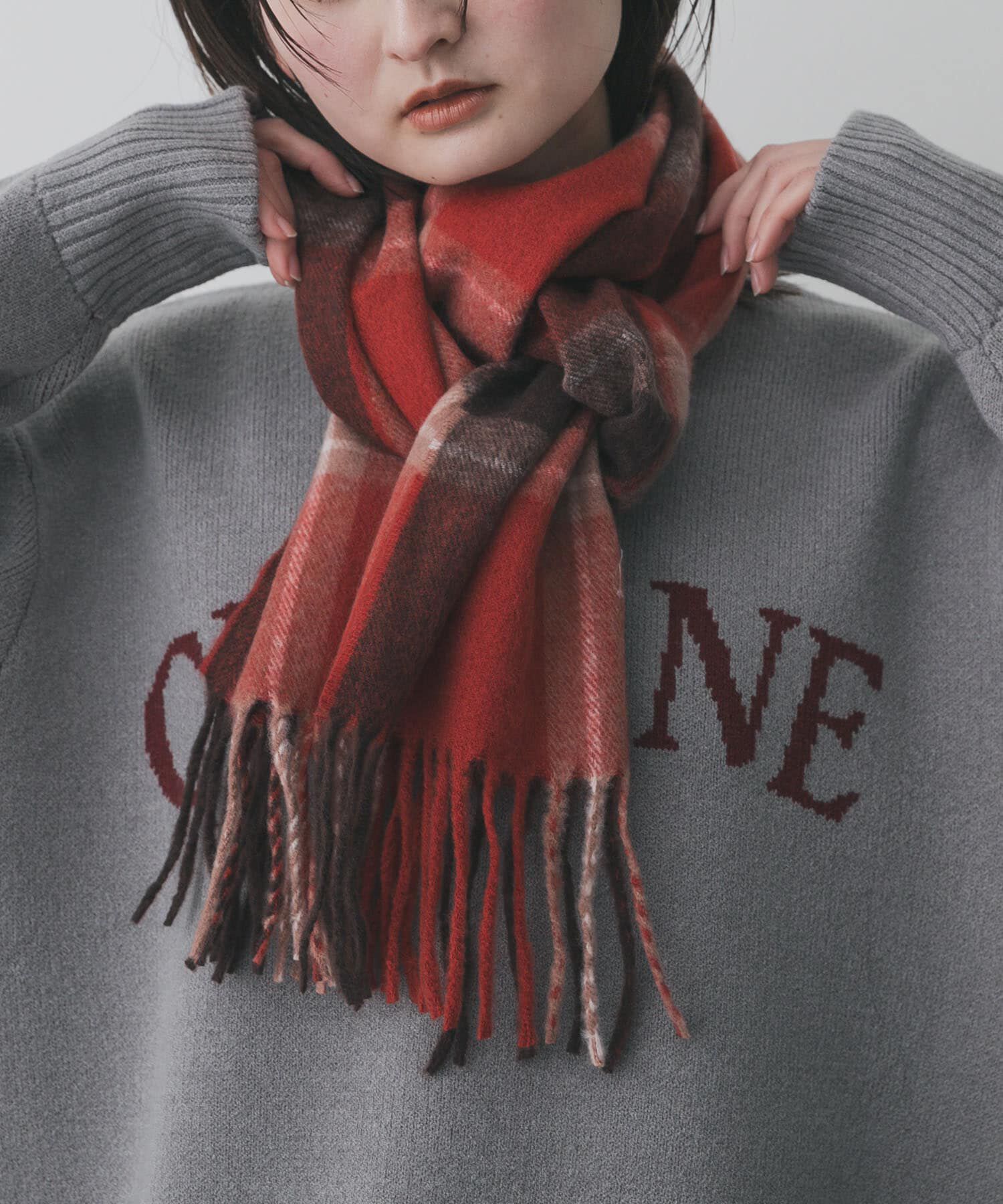 SENSE OF PLACE by URBAN RESEARCH「チェックフリンジストール」|マフラー|その他3