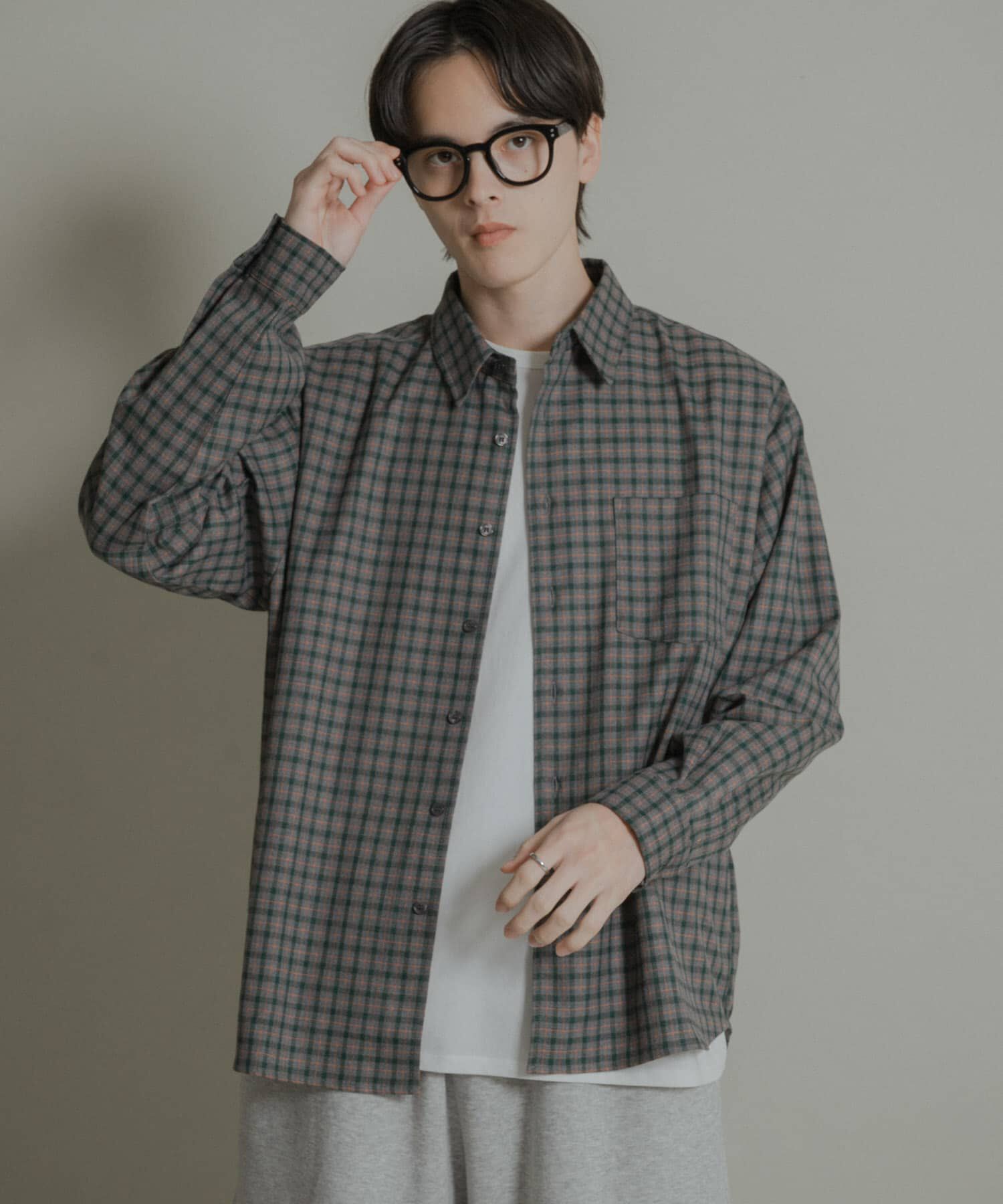 SENSE OF PLACE by URBAN RESEARCH「ニュアンスチェックロングスリーブネルシャツ」|シャツ・ブラウス|