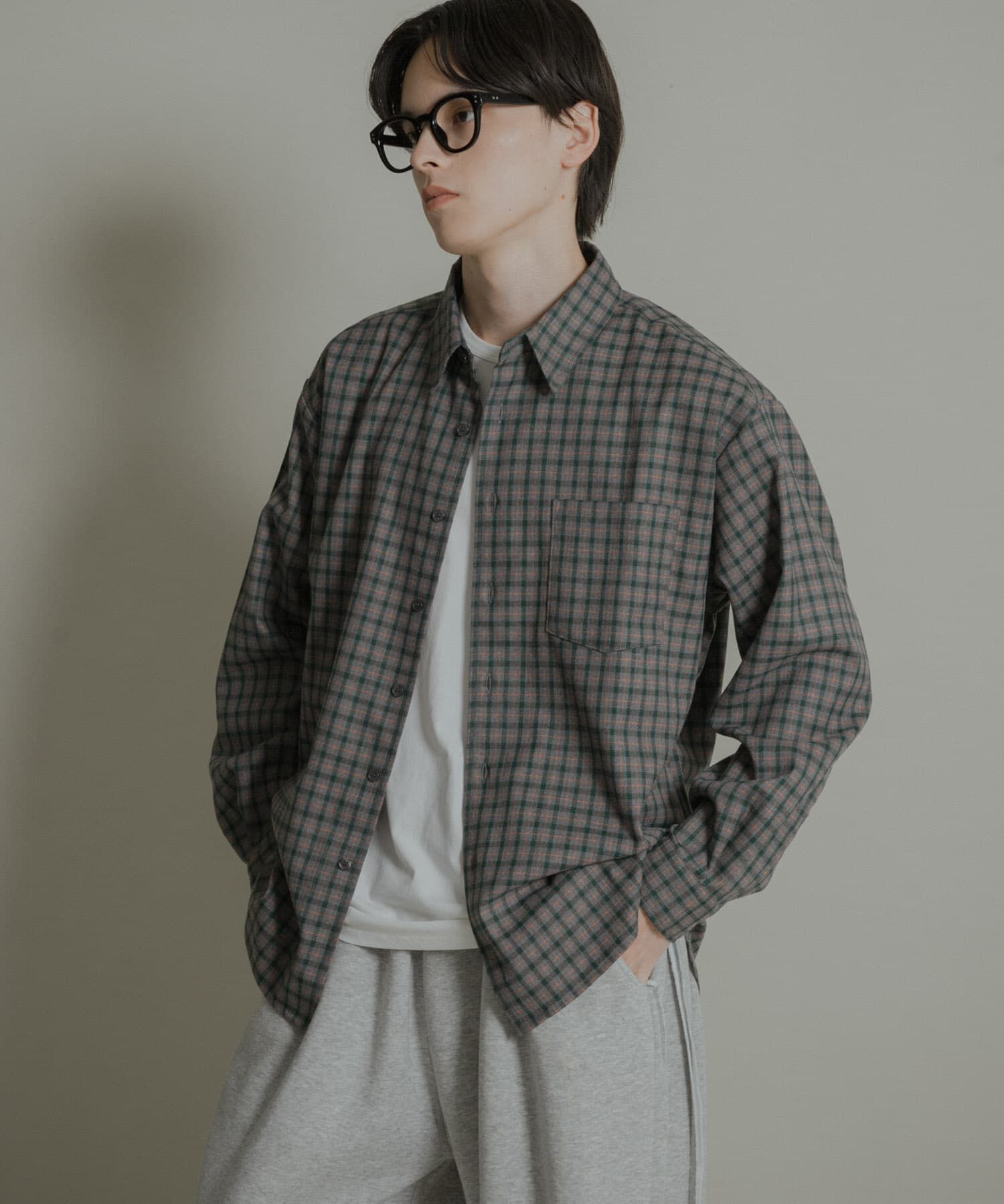 SENSE OF PLACE by URBAN RESEARCH「ニュアンスチェックロングスリーブネルシャツ」|シャツ・ブラウス|