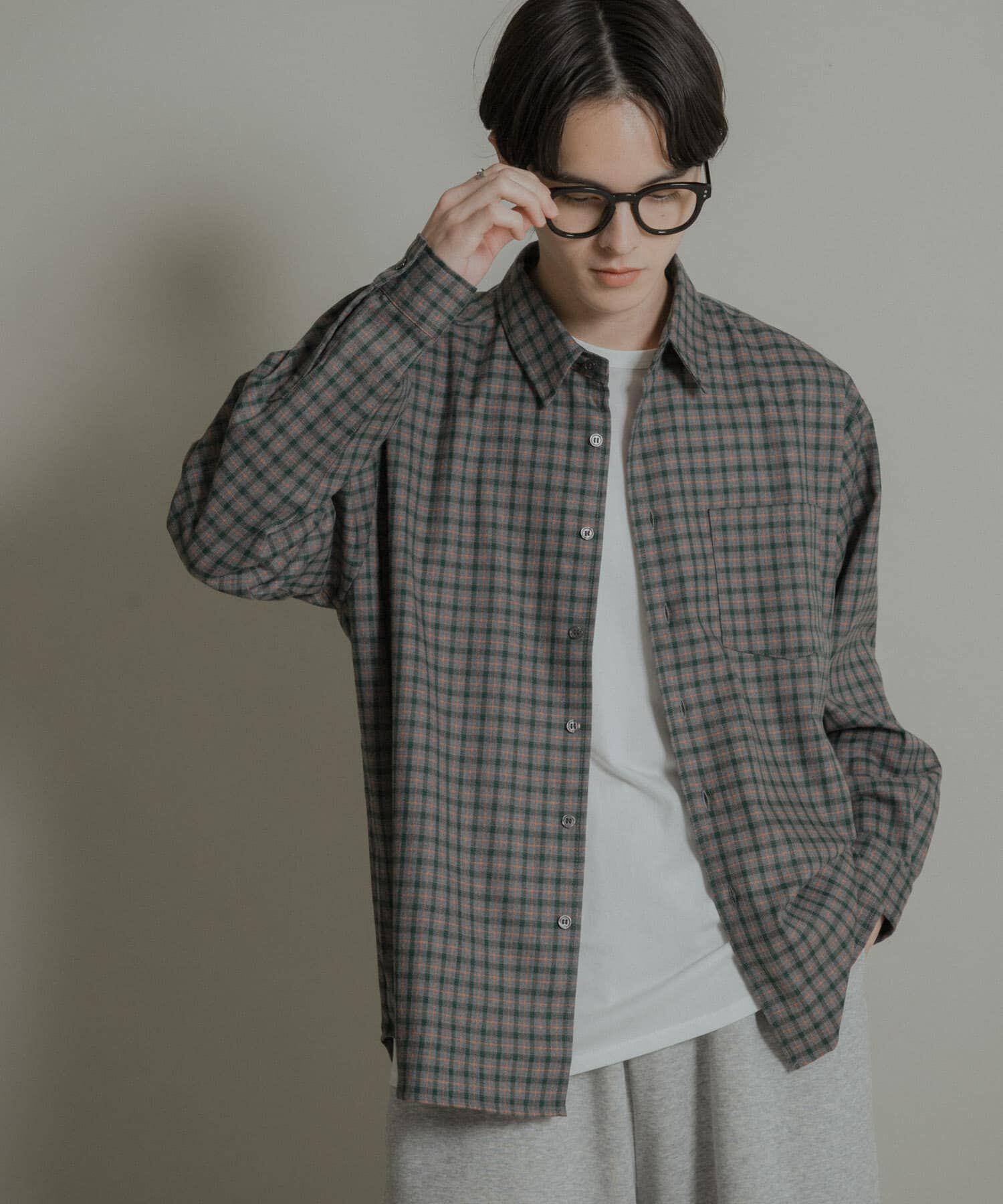 SENSE OF PLACE by URBAN RESEARCH「ニュアンスチェックロングスリーブネルシャツ」|シャツ・ブラウス|