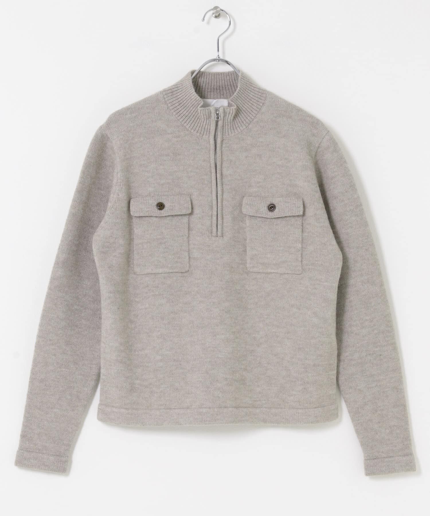 SENSE OF PLACE by URBAN RESEARCH「『洗濯可』ダブルポケットハーフジップニット」|ニット・セーター|