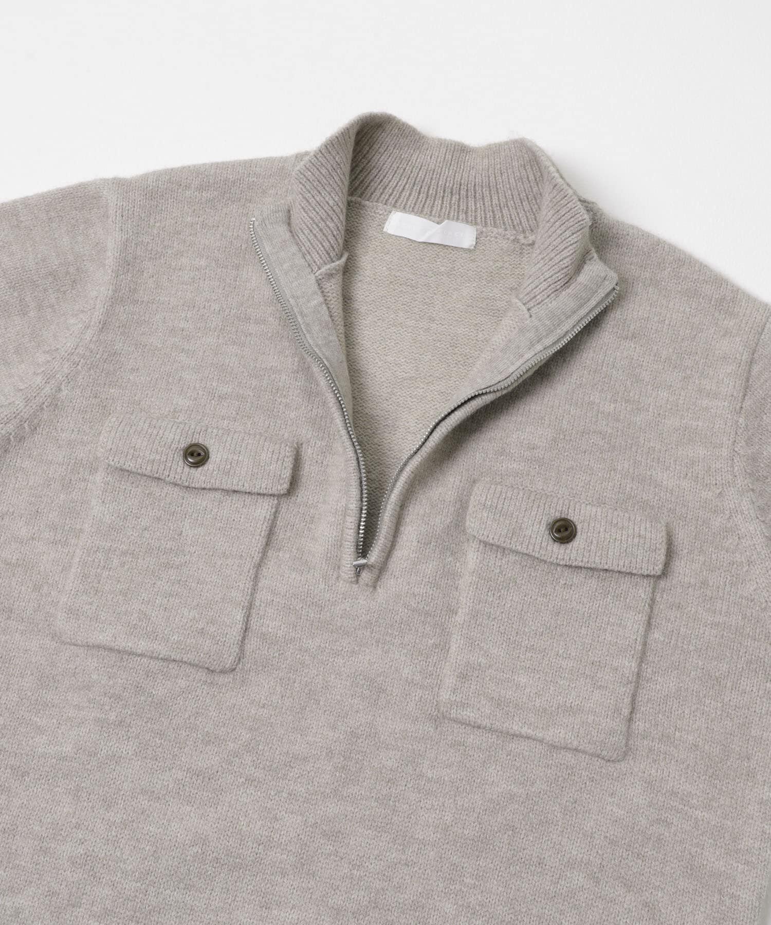 SENSE OF PLACE by URBAN RESEARCH「『洗濯可』ダブルポケットハーフジップニット」|ニット・セーター|
