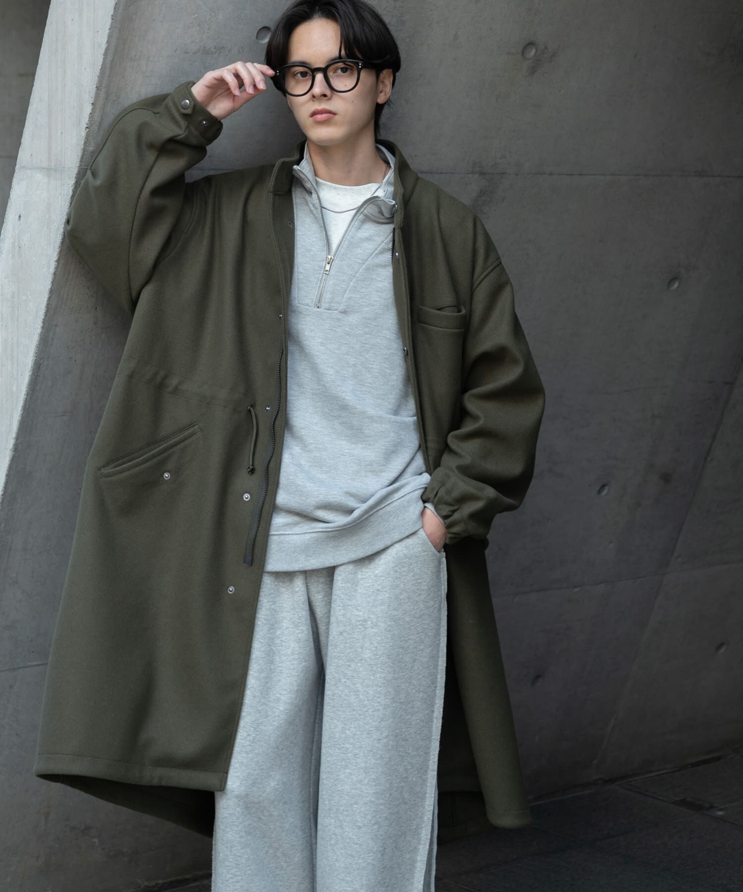 SENSE OF PLACE by URBAN RESEARCH「『UR TECH』 カットメルトンモッズコート」|ミリタリー・モッズコート|カーキ