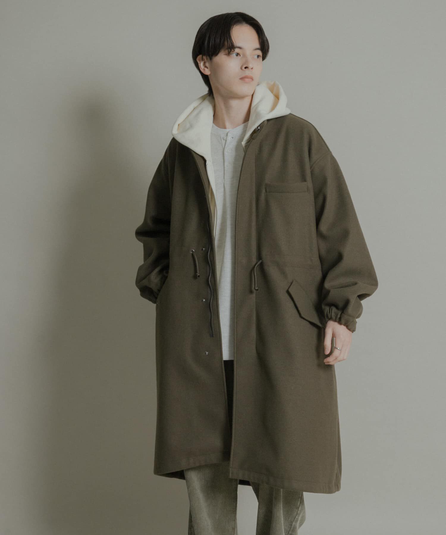 SENSE OF PLACE by URBAN RESEARCH「『UR TECH』 カットメルトンモッズコート」|ミリタリー・モッズコート|