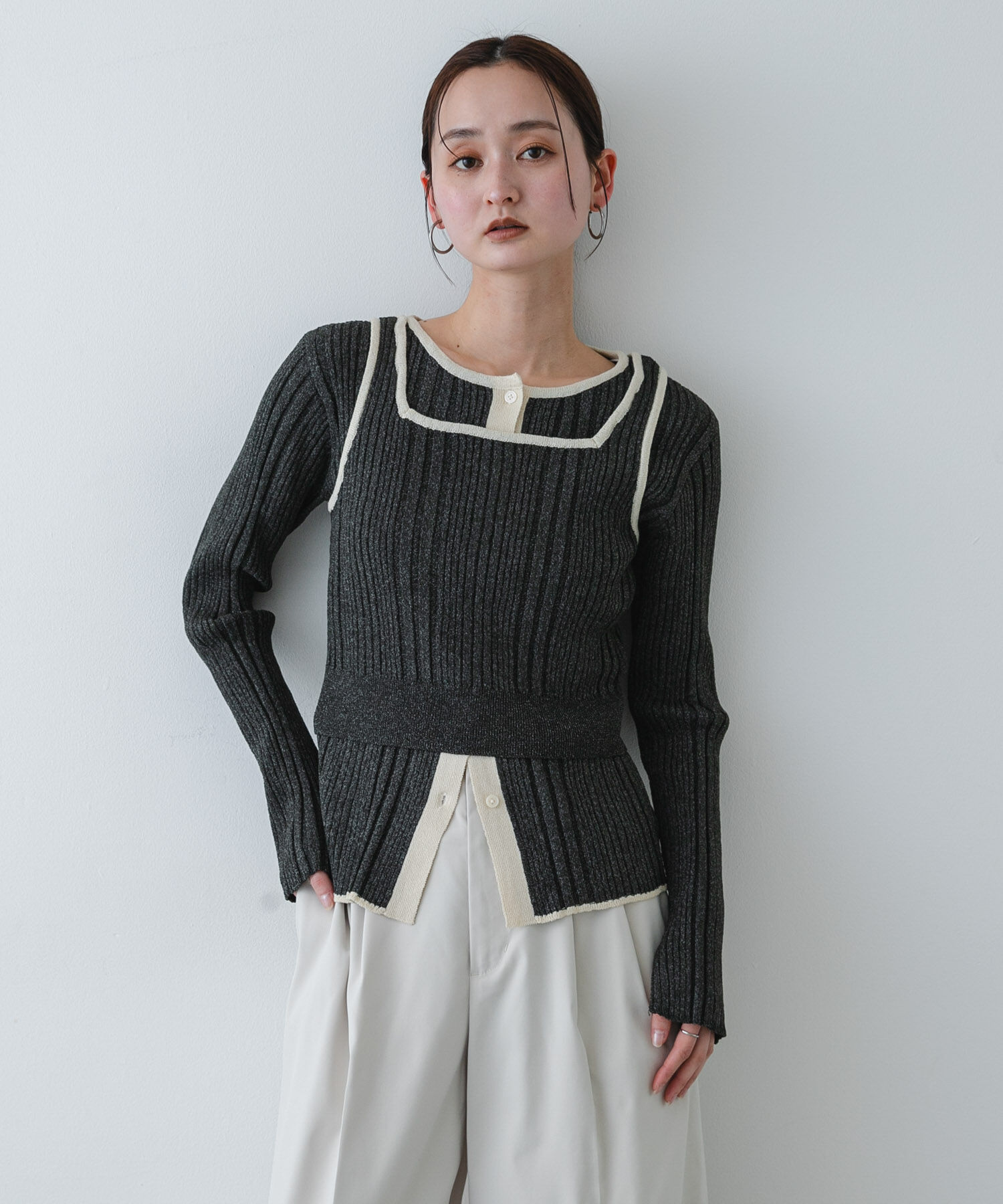 SENSE OF PLACE by URBAN RESEARCH「『洗濯可』2WAYニットアンサンブル」|ニット・セーター|