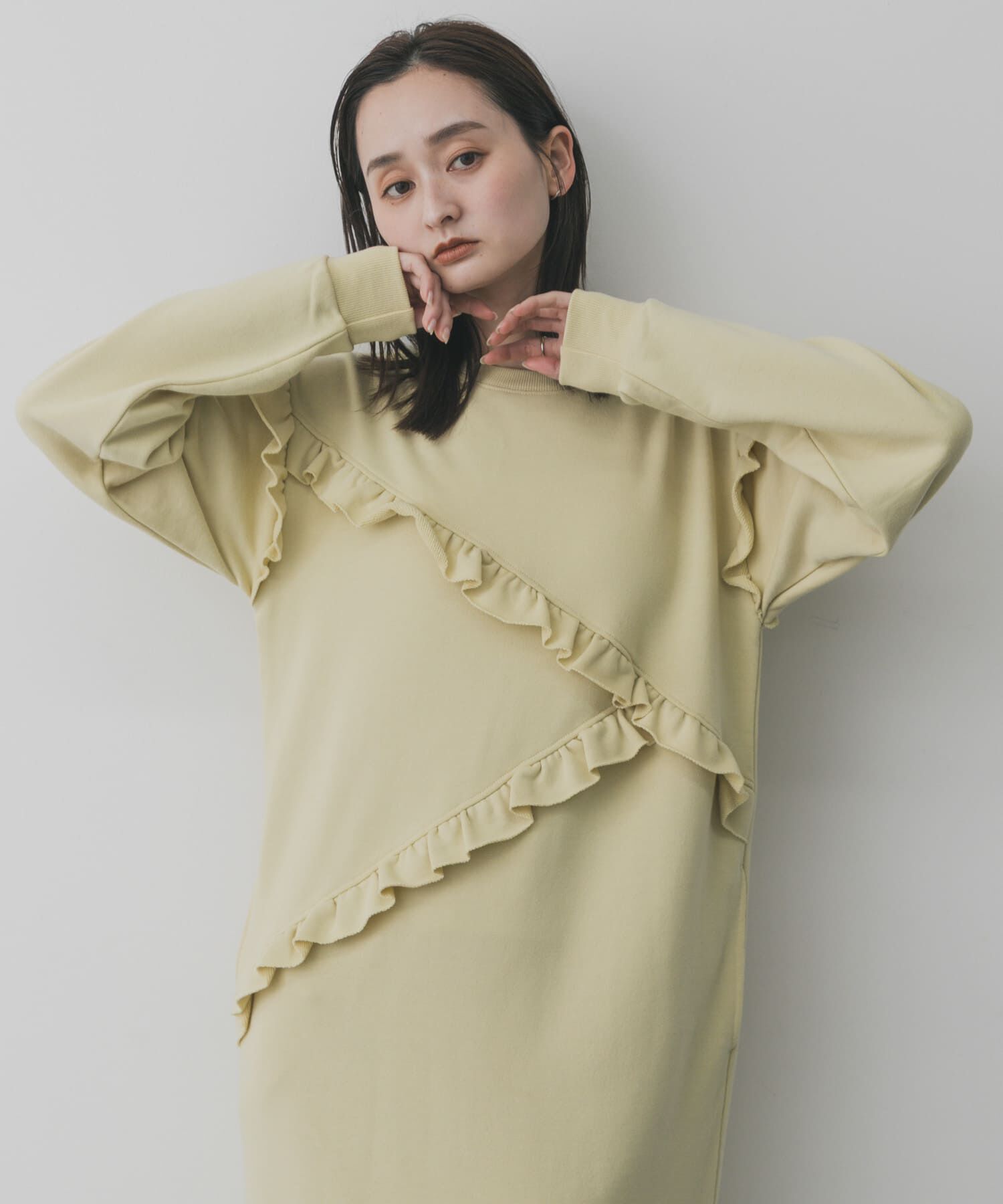 SENSE OF PLACE by URBAN RESEARCH「フリルカットワンピース」|ワンピース|