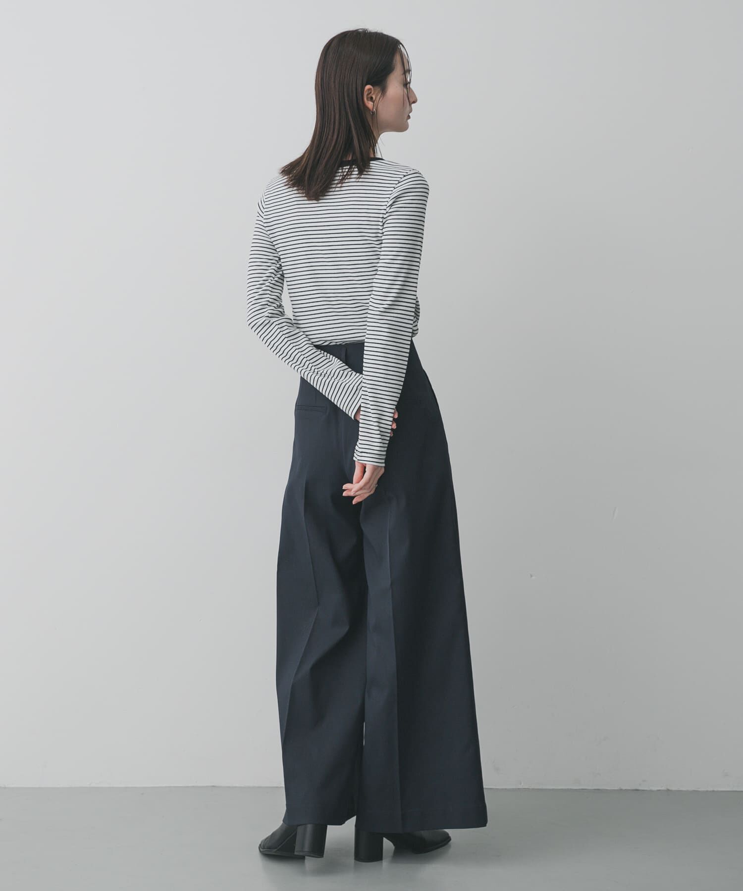 SENSE OF PLACE by URBAN RESEARCH「ラウンドネックリブTシャツ」|Tシャツ・カットソー|