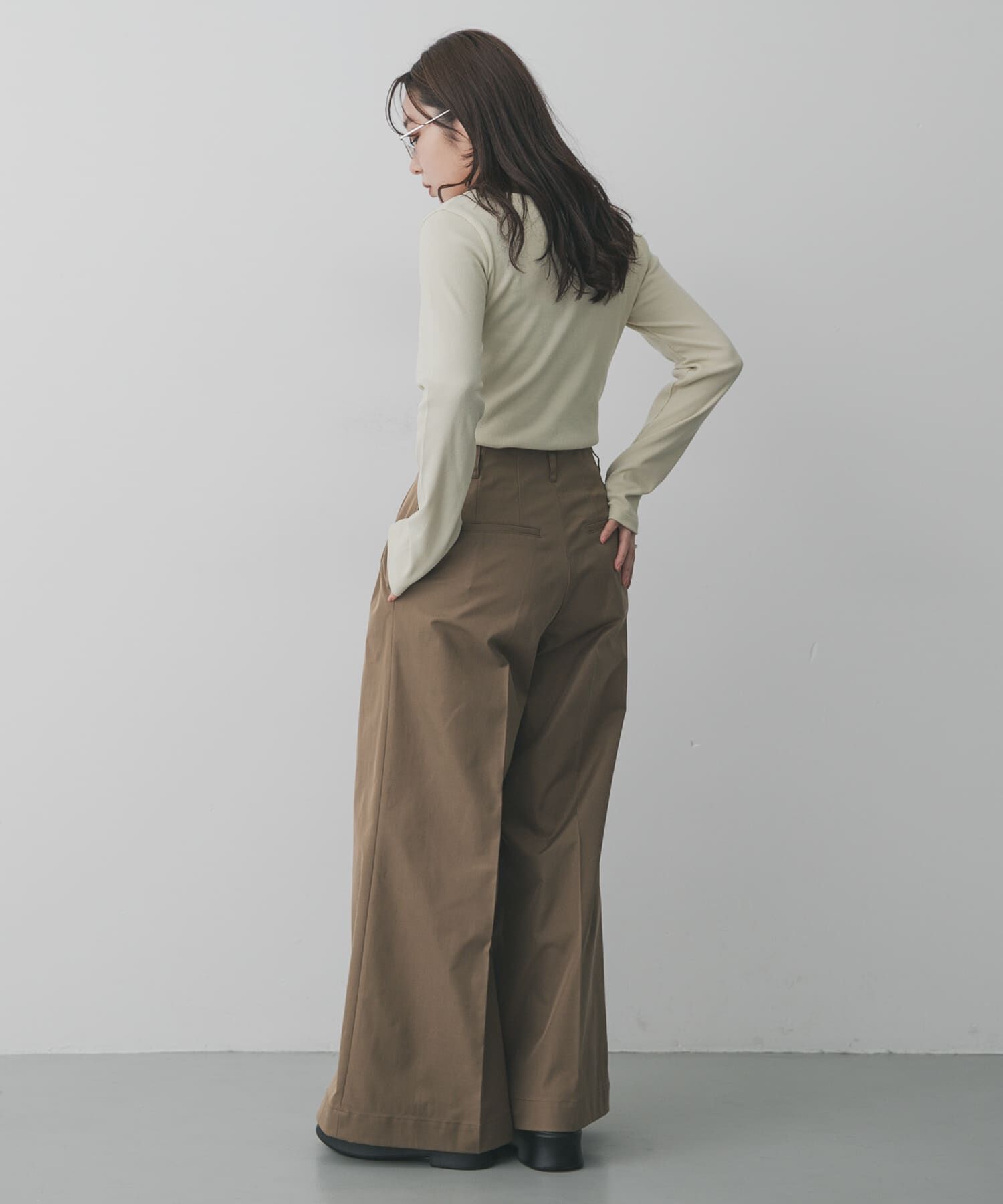 SENSE OF PLACE by URBAN RESEARCH「ラウンドネックリブTシャツ」|Tシャツ・カットソー|