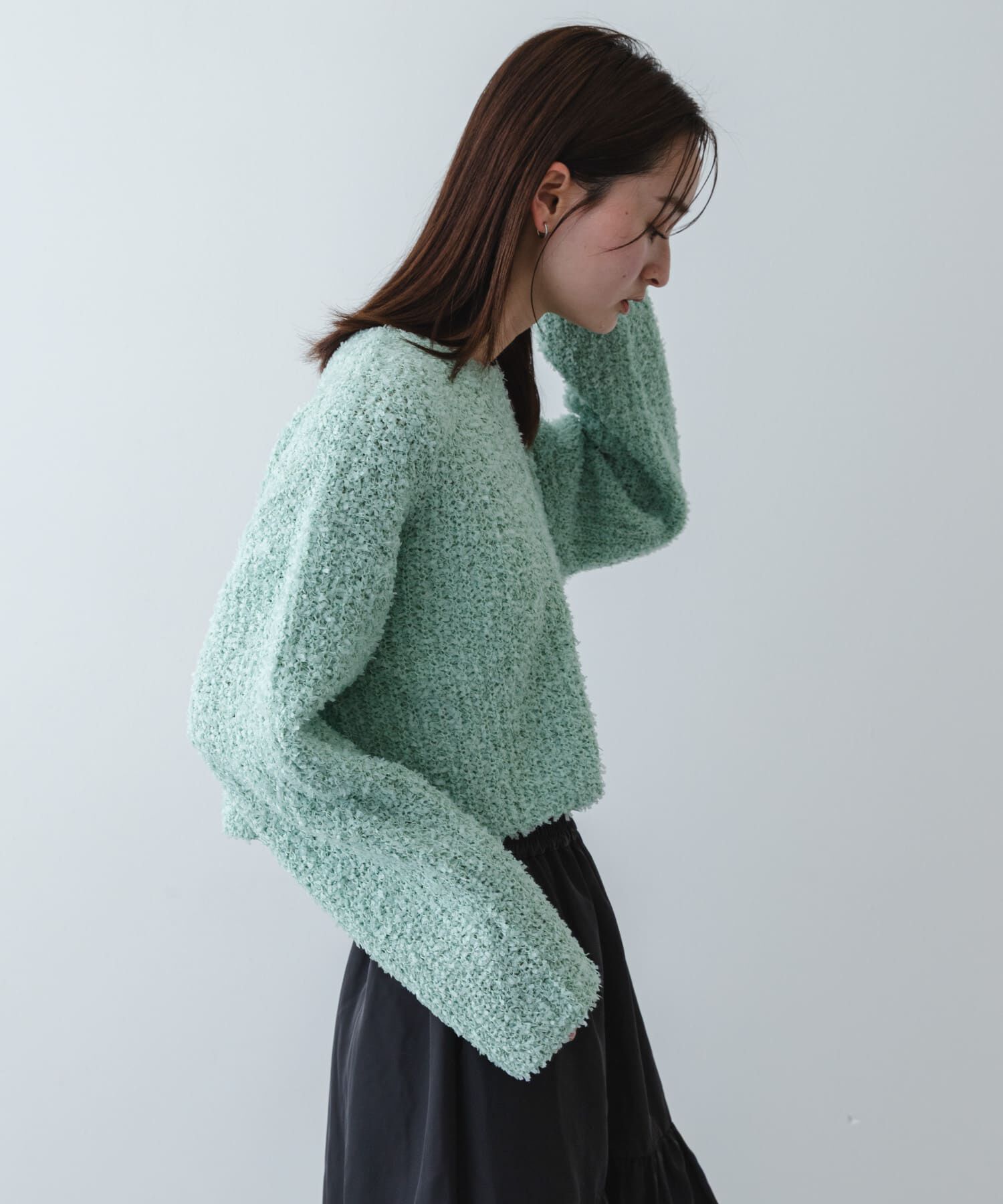 SENSE OF PLACE by URBAN RESEARCH「『洗濯可』コードテープヤーンカーディガン」|カーディガン|