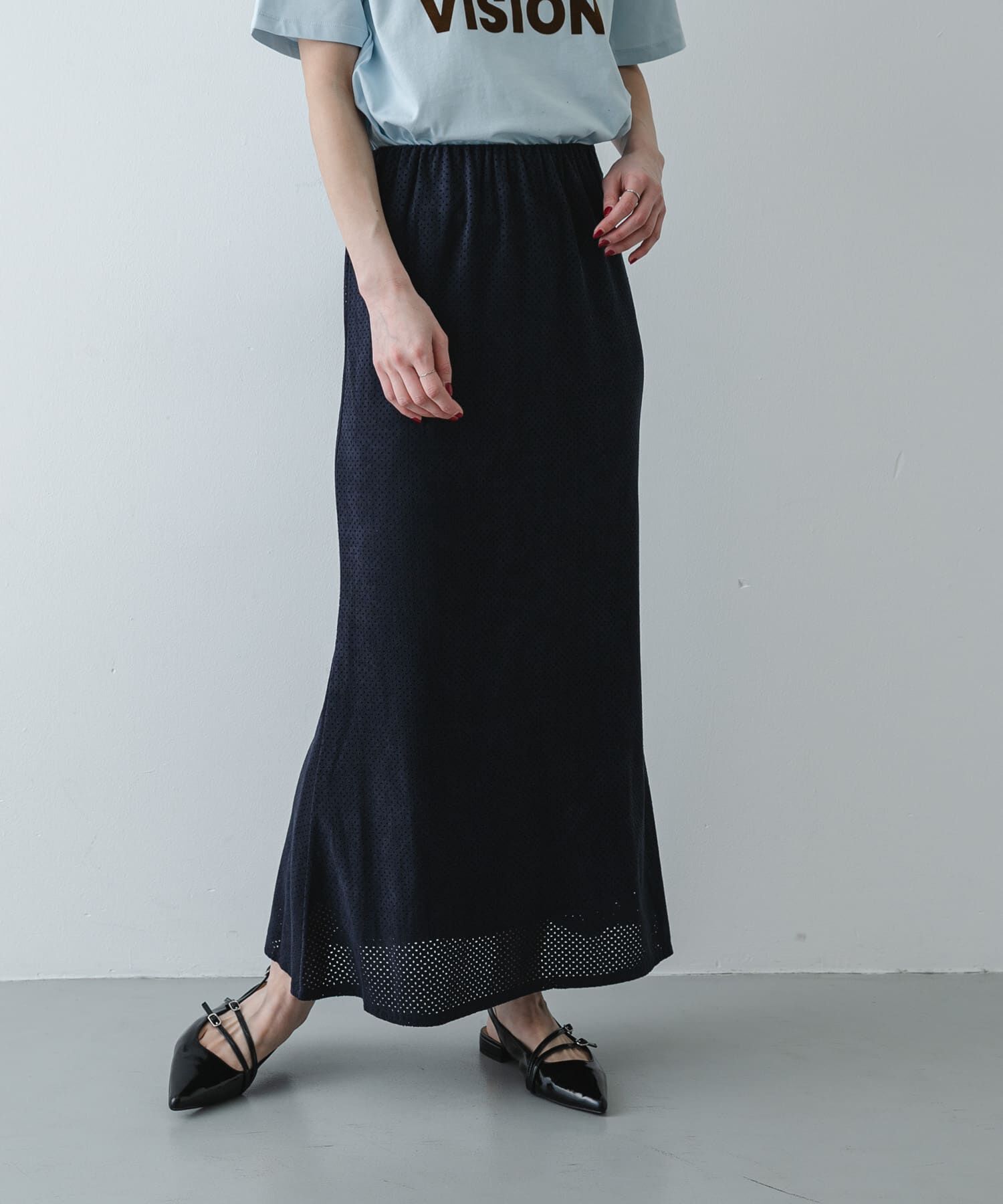 SENSE OF PLACE by URBAN RESEARCH「FSパンチングナロースカート」|スカート|