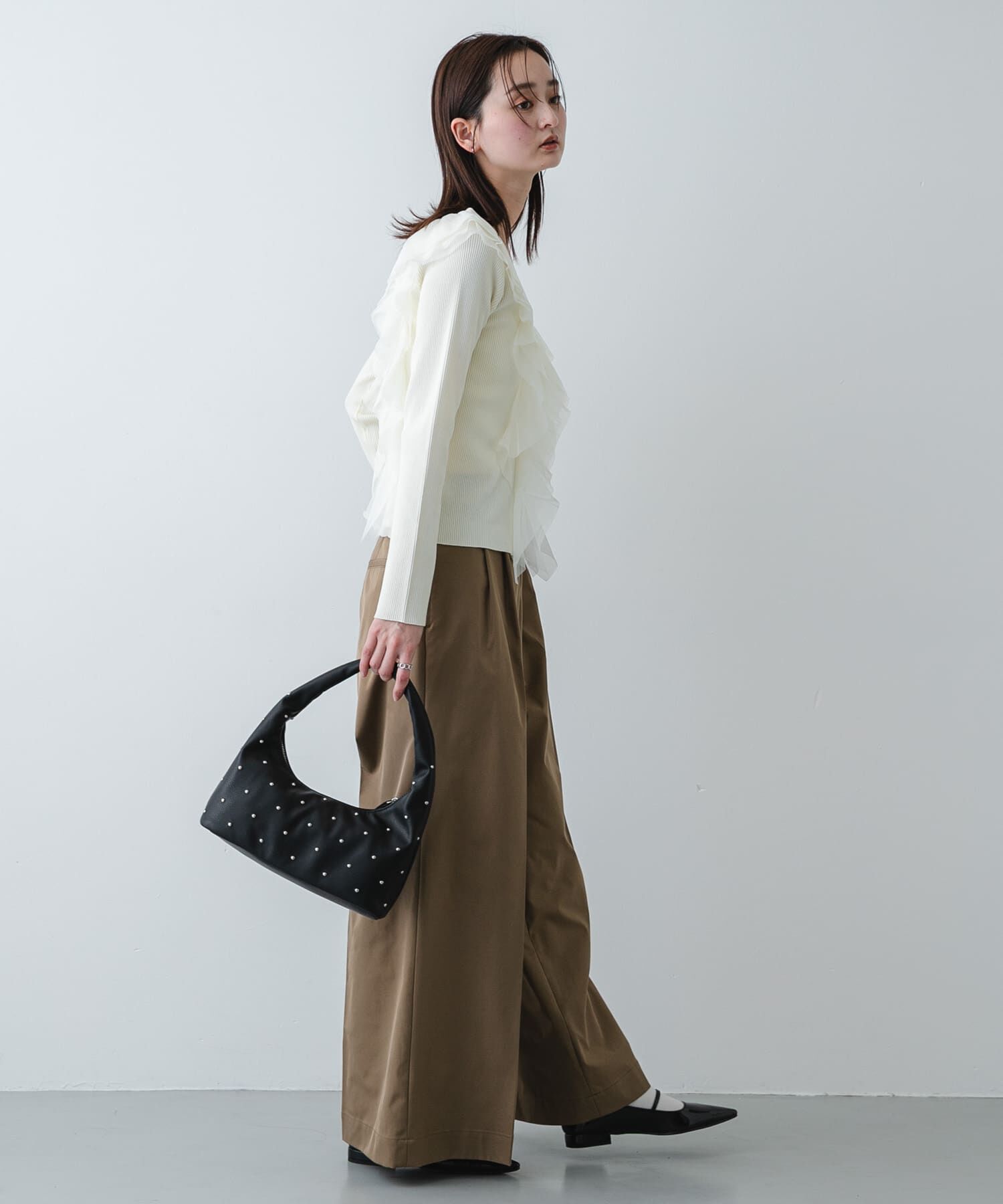 SENSE OF PLACE by URBAN RESEARCH「スタッズラウンドバッグ」|ハンドバッグ|