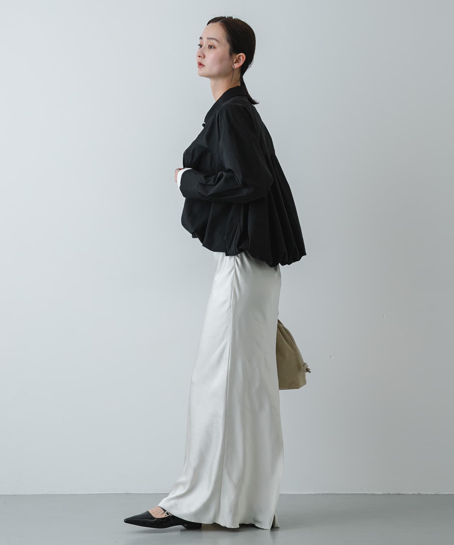 SENSE OF PLACE by URBAN RESEARCH「『イージーケア』シルバーボタンバルーンシャツ」|シャツ・ブラウス|