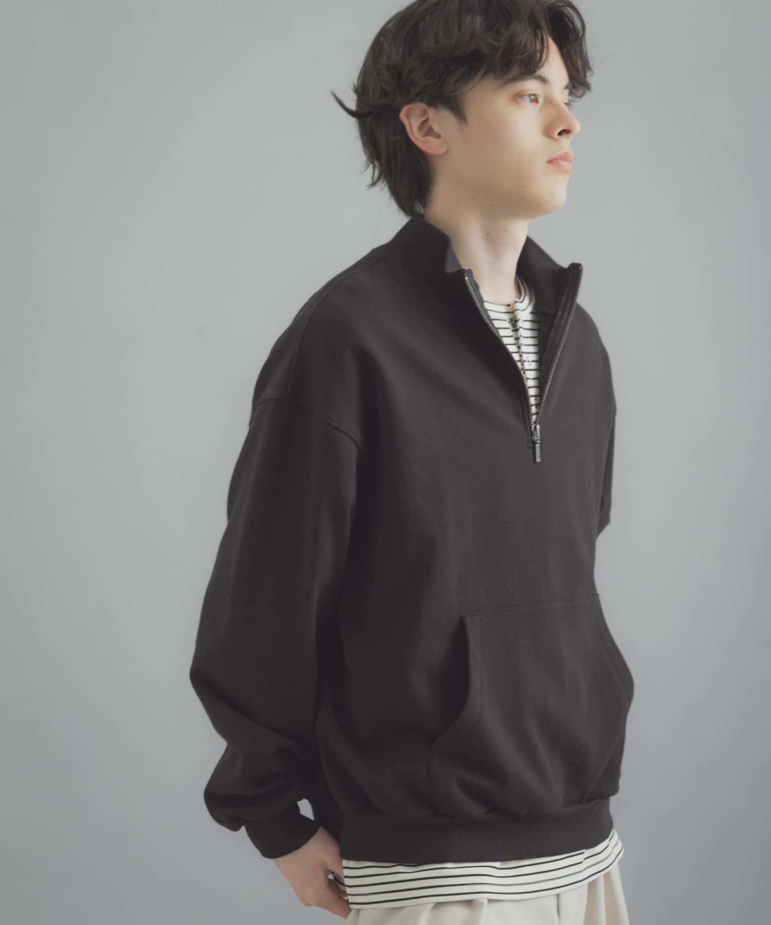 SENSE OF PLACE by URBAN RESEARCH「『洗濯可/撥水/防花粉』SKINProofハーフジップスウェット」|スウェット・ジャージ|