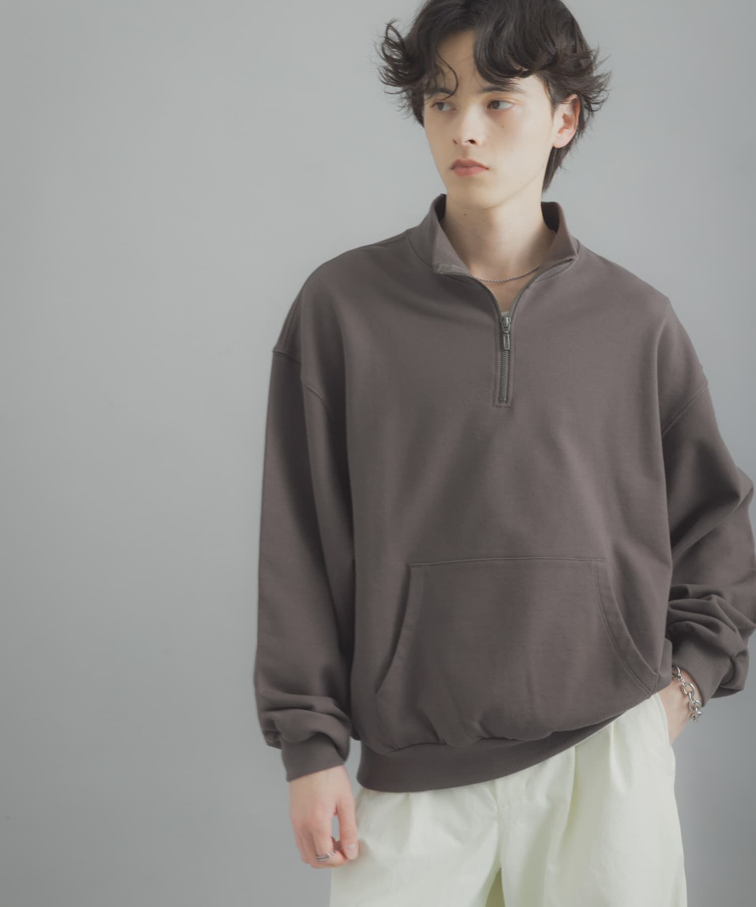 SENSE OF PLACE by URBAN RESEARCH「『洗濯可/撥水/防花粉』SKINProofハーフジップスウェット」|スウェット・ジャージ|