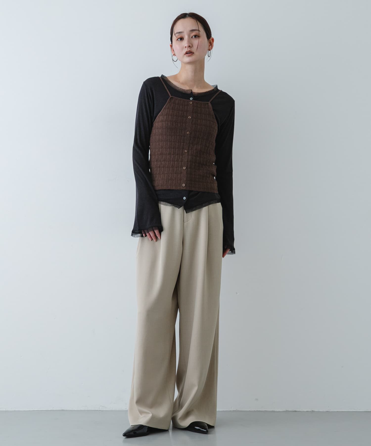 SENSE OF PLACE by URBAN RESEARCH「『洗濯可』ホルターネックボタンビスチェ」|その他|