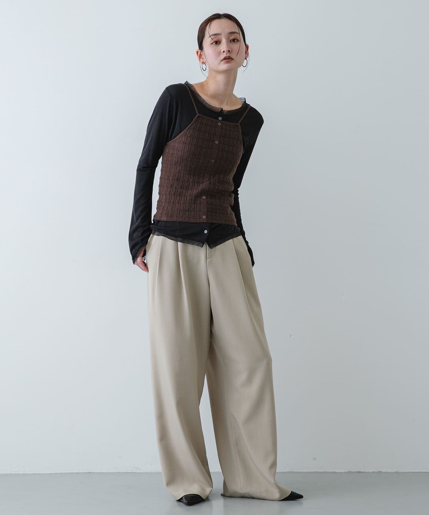 SENSE OF PLACE by URBAN RESEARCH「『洗濯可』ホルターネックボタンビスチェ」|その他|